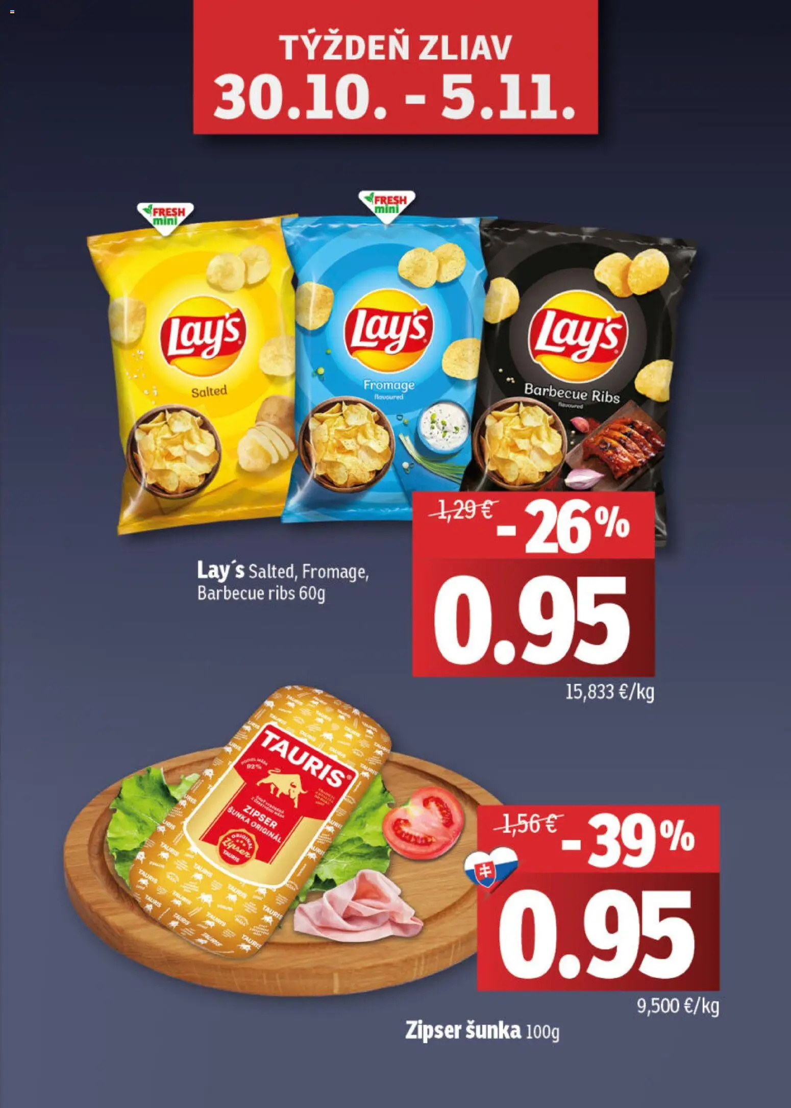 Nové Fresh akcie – leták je platný od 23.10.2025 | Strana: 3 | Produkty: Šunka