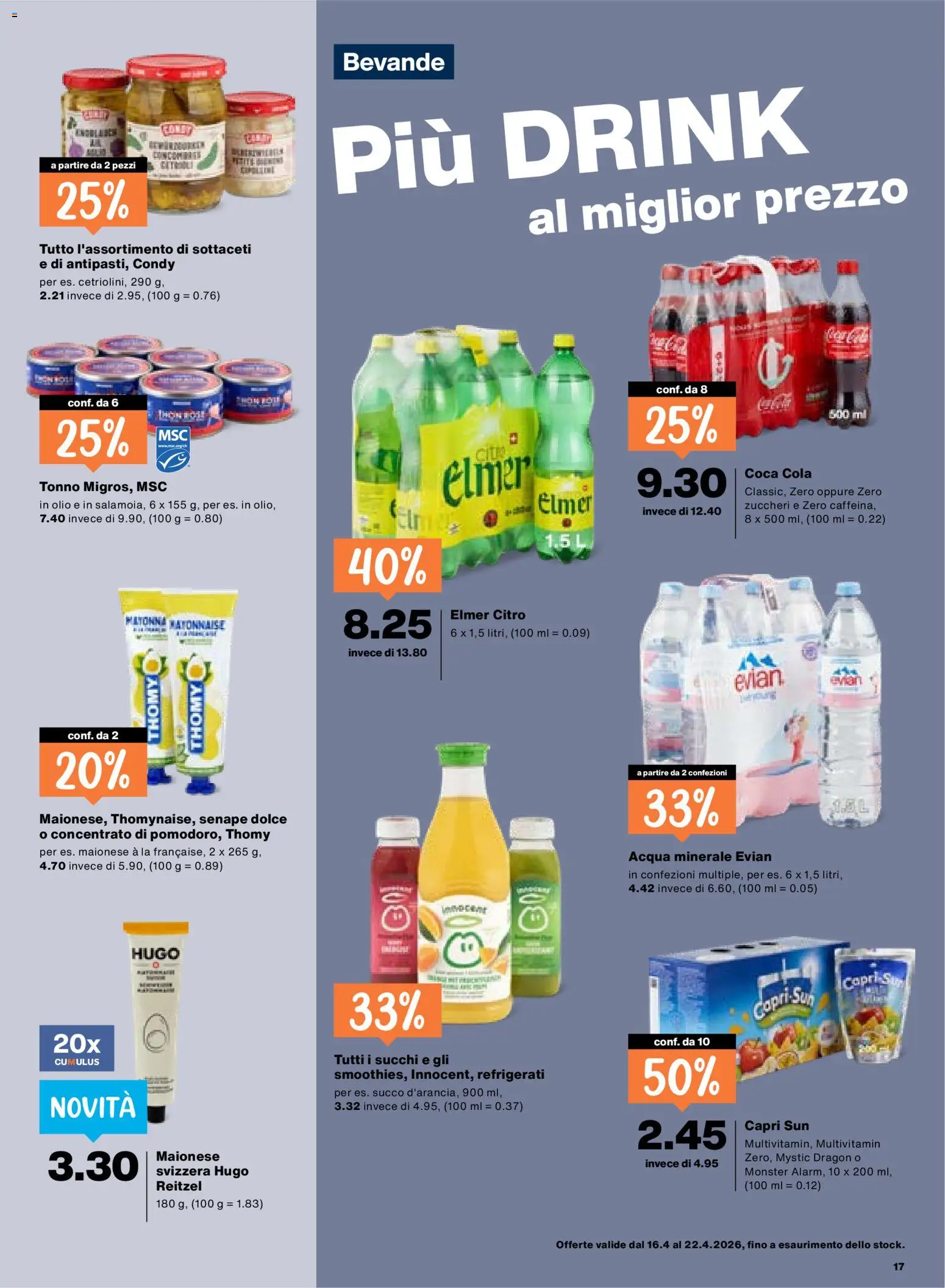 Migros aktionen IT – gültig ab 16.04.2026 | Seite: 17 | Produkte: Coca Cola
