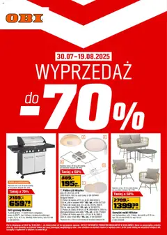 Pogląd oferty "OBI Gazetka - Wyprzedaż" - ważna od 30.07.2025