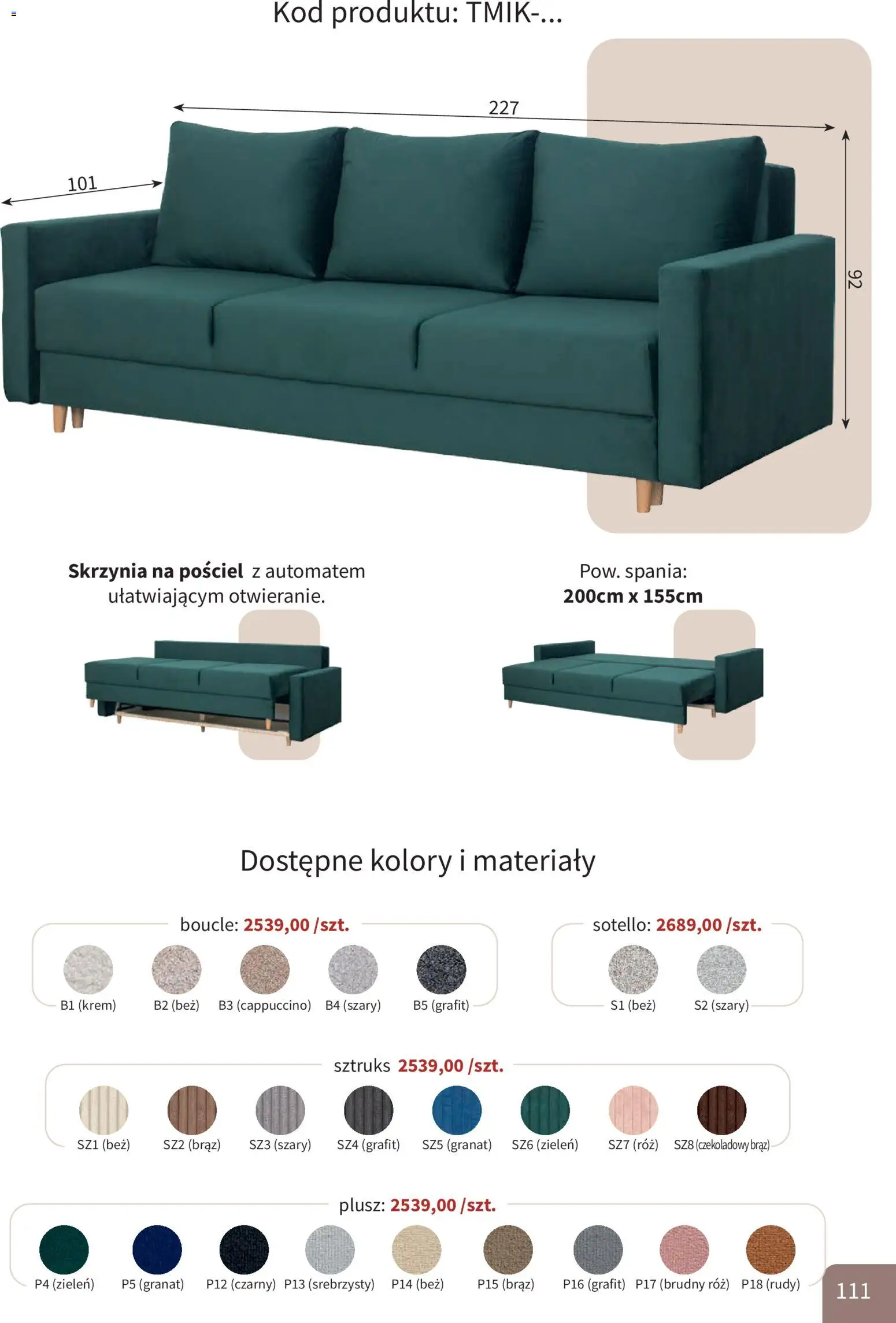 Bodzio Katalog od 01.01.2026 | Strona: 111 | Produkty: Pościel, Cappuccino, Róż, Krem