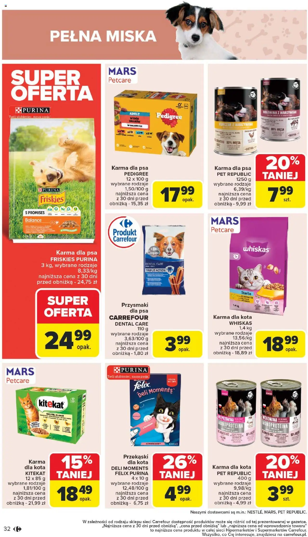 Carrefour Gazetka od 11.08.2025 | Strona: 36 | Produkty: Kurczak, Pedigree, Karma dla kota, Wołowina