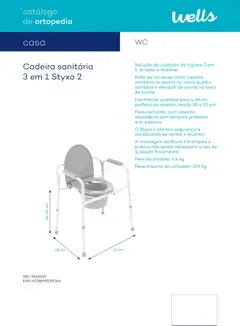 Pré-visualização Well’s Catálogo de Ortopedia válido de 12.02.2024 | Página: 151 | Produtos: Quadro, Cadeira, Casa de banho, Banho