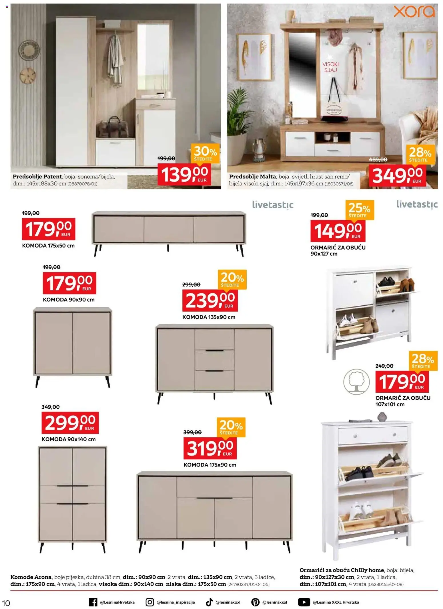 Lesnina katalog | vrijedi od 23.02.2026 | Stranica: 10 | Proizvodi: Komoda, Vrata