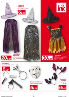 Ofertele Kik valabile de la 13.10.2025 | Pagină: 29 | Produse: Pălărie, Costum
