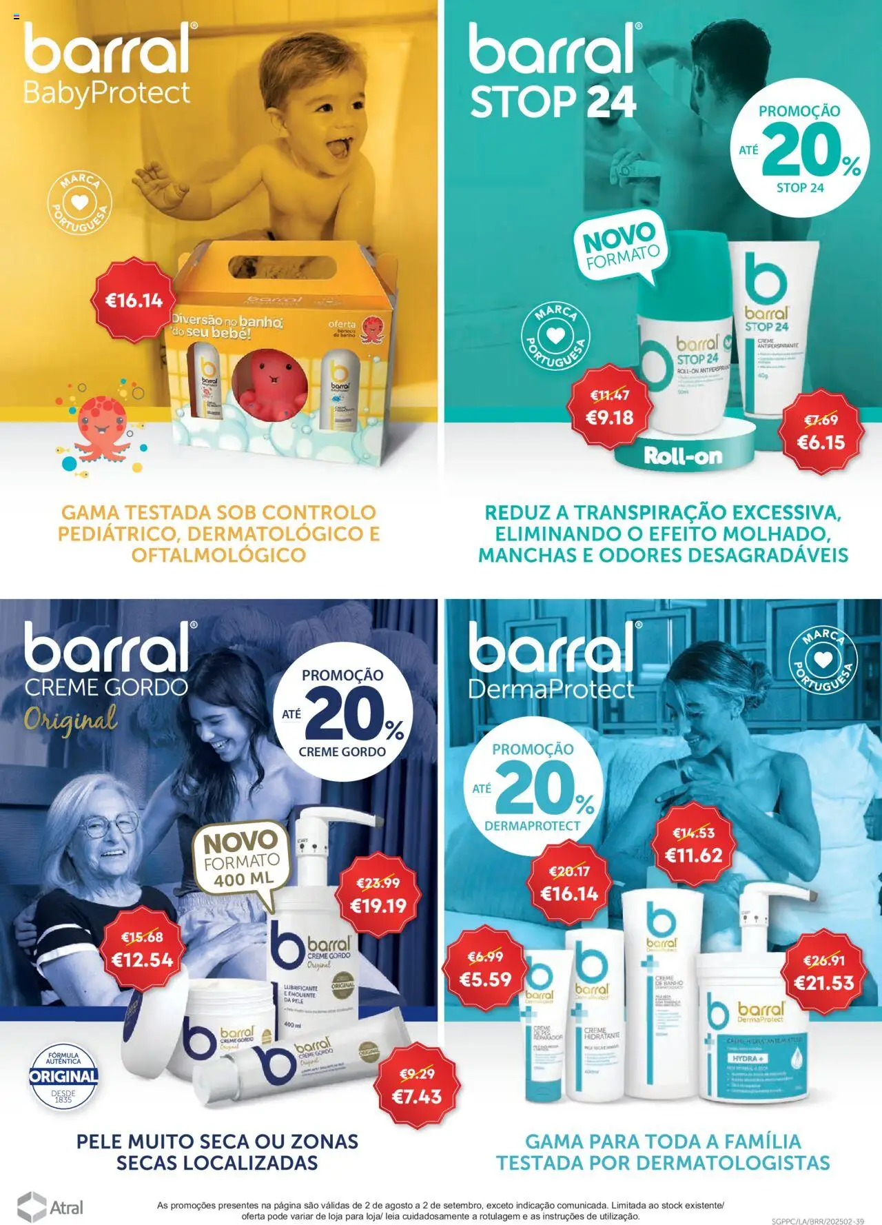 Auchan - Relaxe e cuide de si │ válido de 01.08.2025 | Página: 29 | Produtos: Banho, Creme