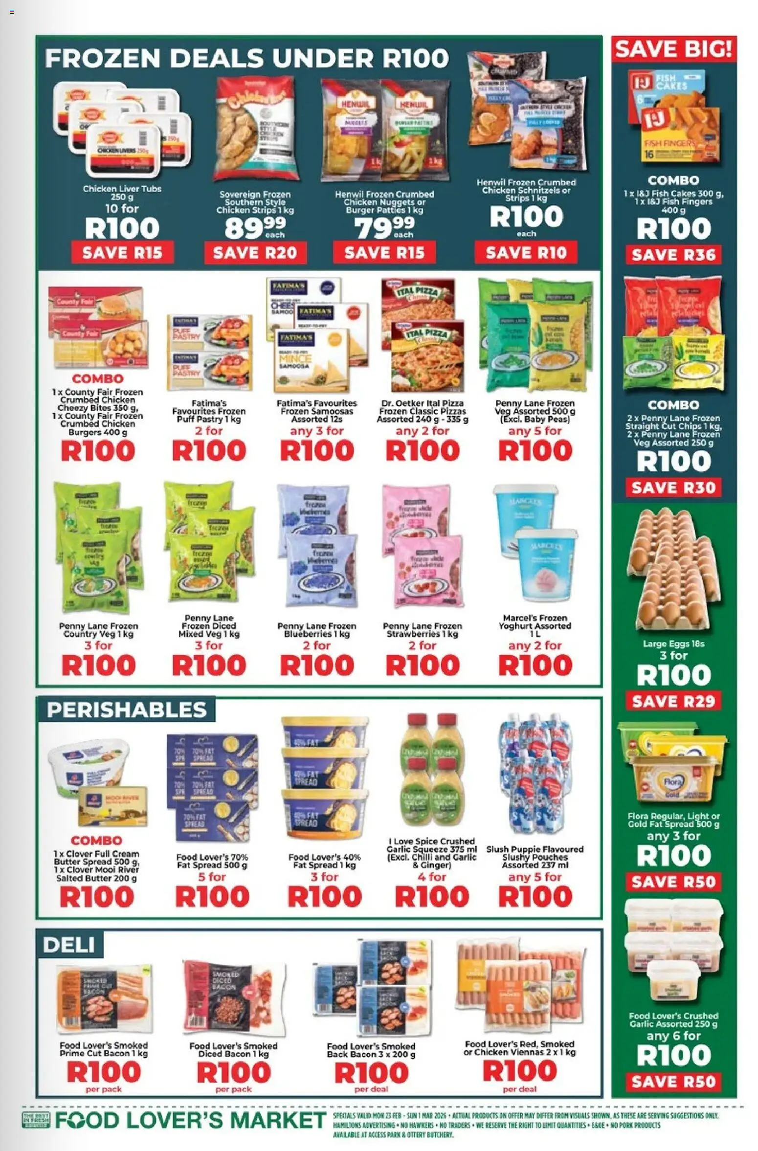 New Food Lover's Market catalogue – valid from 23.02.2026 | Page: 7 | Products: Light, Pizza, Pork, Bacon