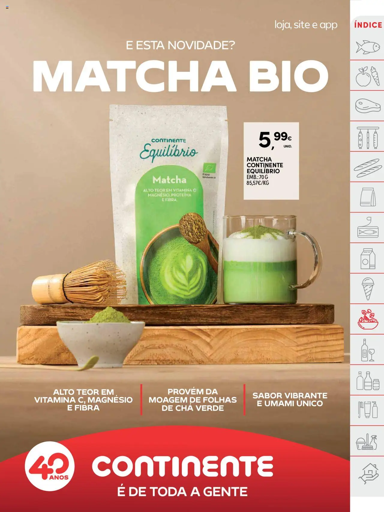 Continente folheto │ válido de 30.09.2025 | Página: 23 | Produtos: Matcha, Vitamina c, Chá, Proteina