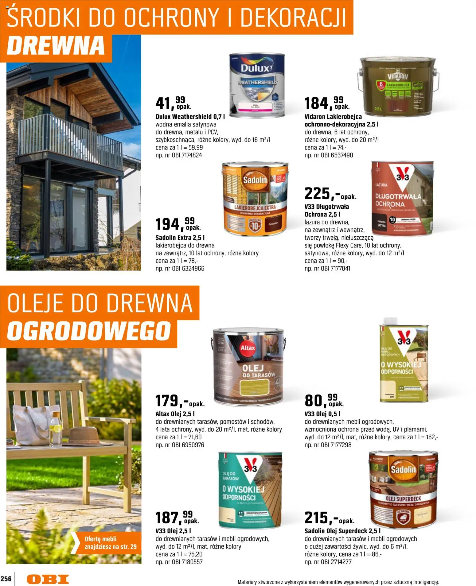 OBI gazetka - Ogród od 11.03.2026 | Strona: 256 | Produkty: Olej