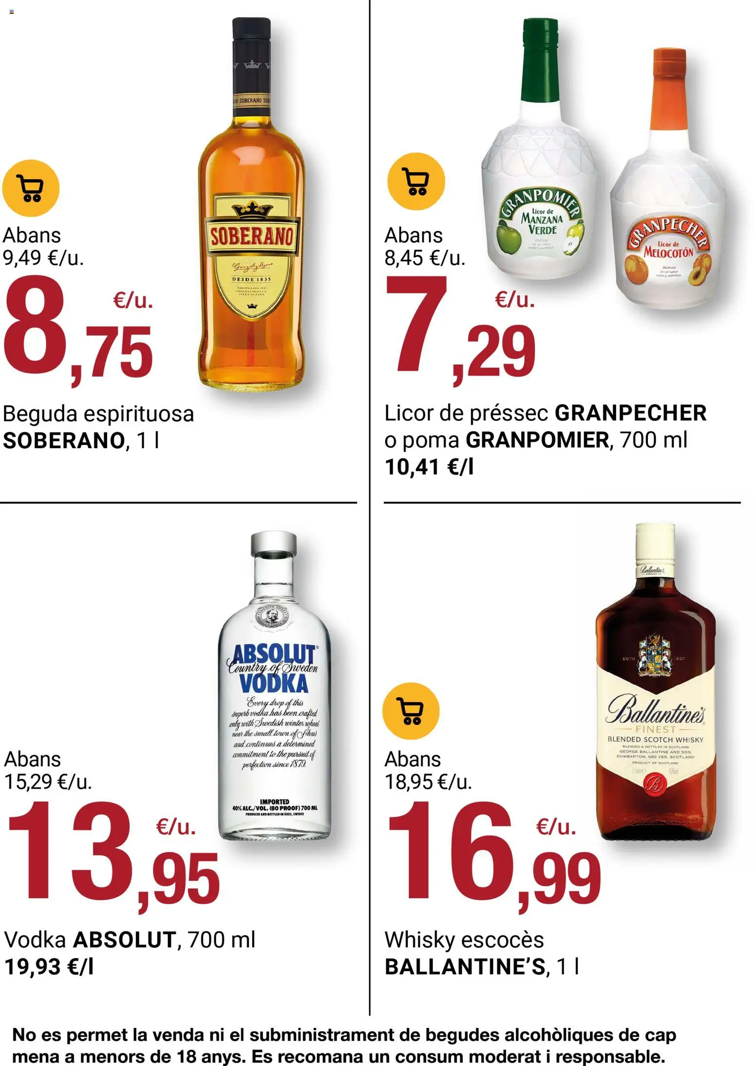 Bonpreu folleto │ válido desde el 02.12.2025 | Página: 77 | Productos: Licor, Manzana, Vodka, Whisky