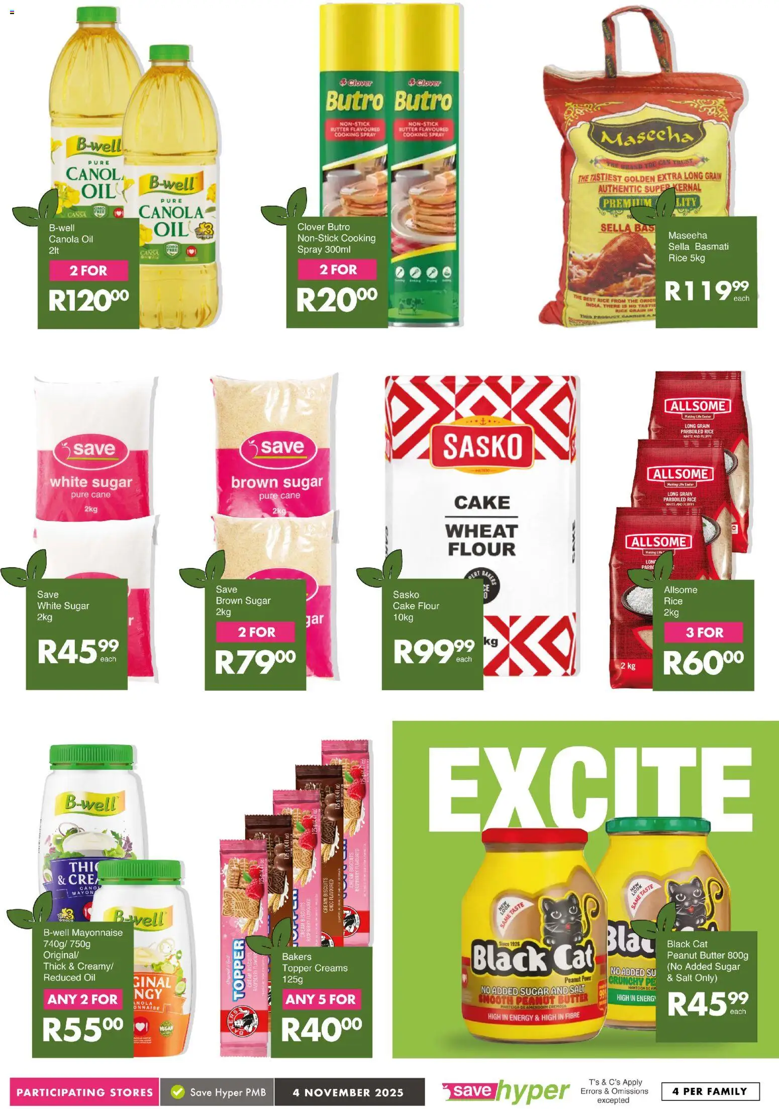 New Save catalogue – valid from 04.11.2025 | Page: 10 | Products: Cake, Oil, Mayonnaise, Sugar