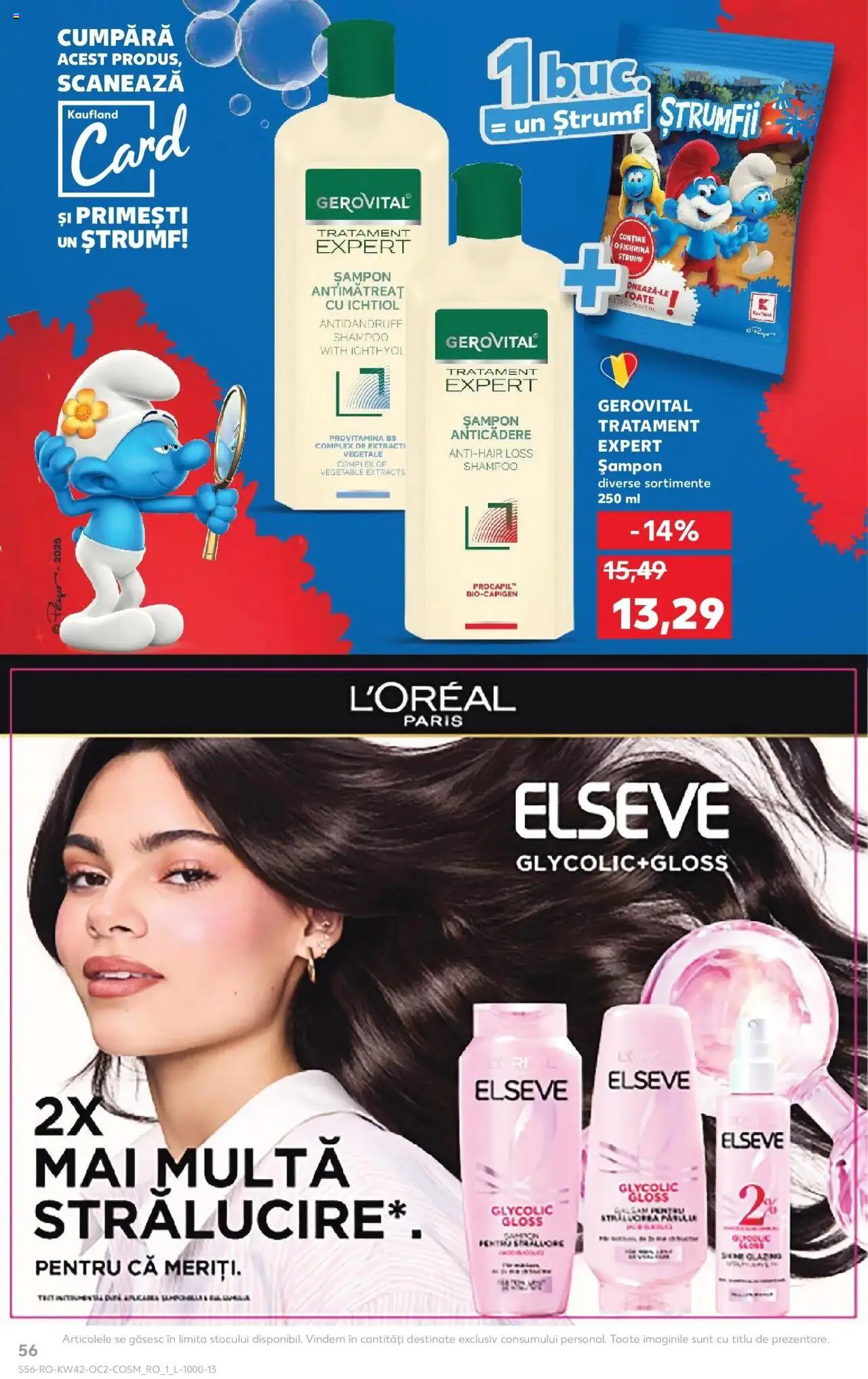 Noul catalog Kaufland – valabil de la 15.10.2025 | Pagină: 56 | Produse: Serum, Șampon, Balsam