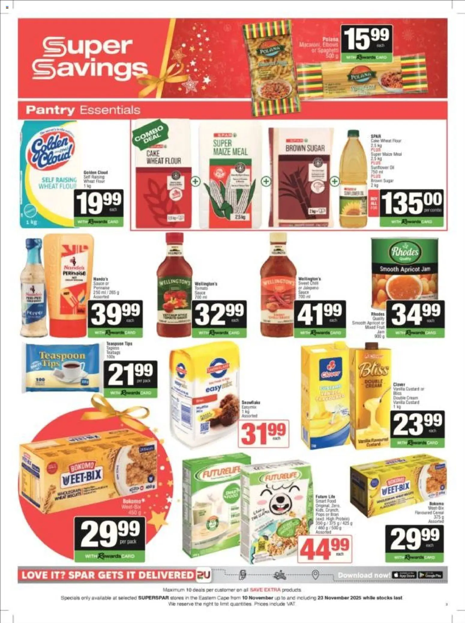 New Superspar catalogue – valid from 10.11.2025 | Page: 3 | Products: Cake, Jam, Maize meal, Sugar