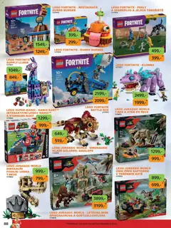 Náhled letáku Dráčik leták od 03.10.2025 | Strana: 98 | Produkty: Burger, LEGO, Dinosauři, Karty