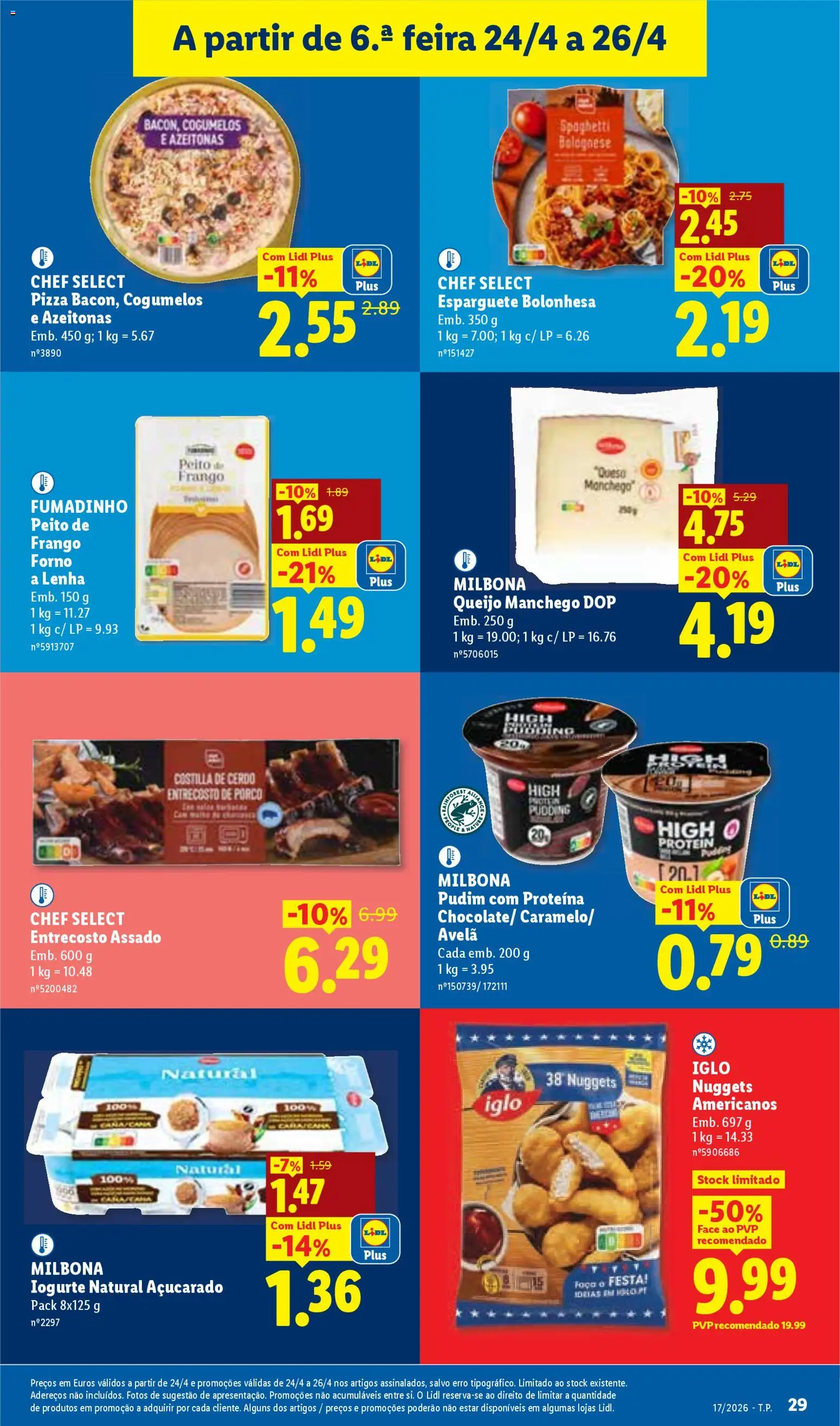 Lidl folheto │ válido de 20.04.2026 | Página: 29 | Produtos: Forno, Peito de frango, Cogumelos, Nuggets