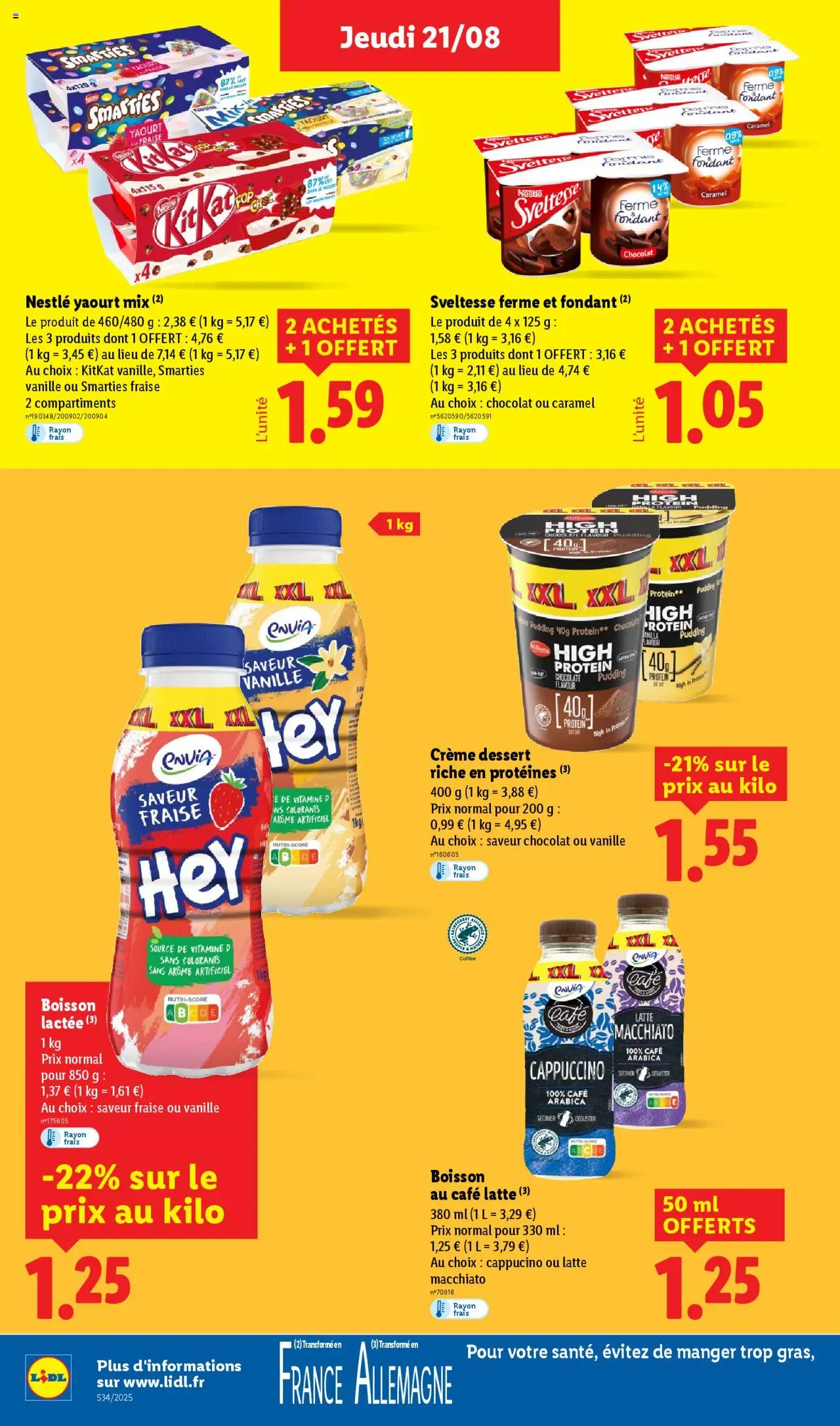  | Page: 18 | Produits: Lait, Yaourt, Café, Crème