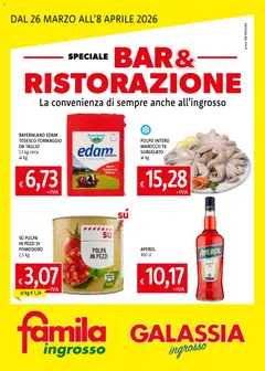 Anteprima del volantino Famila volantino Bar & Ristorazione valido a partire dal 26.03.2026