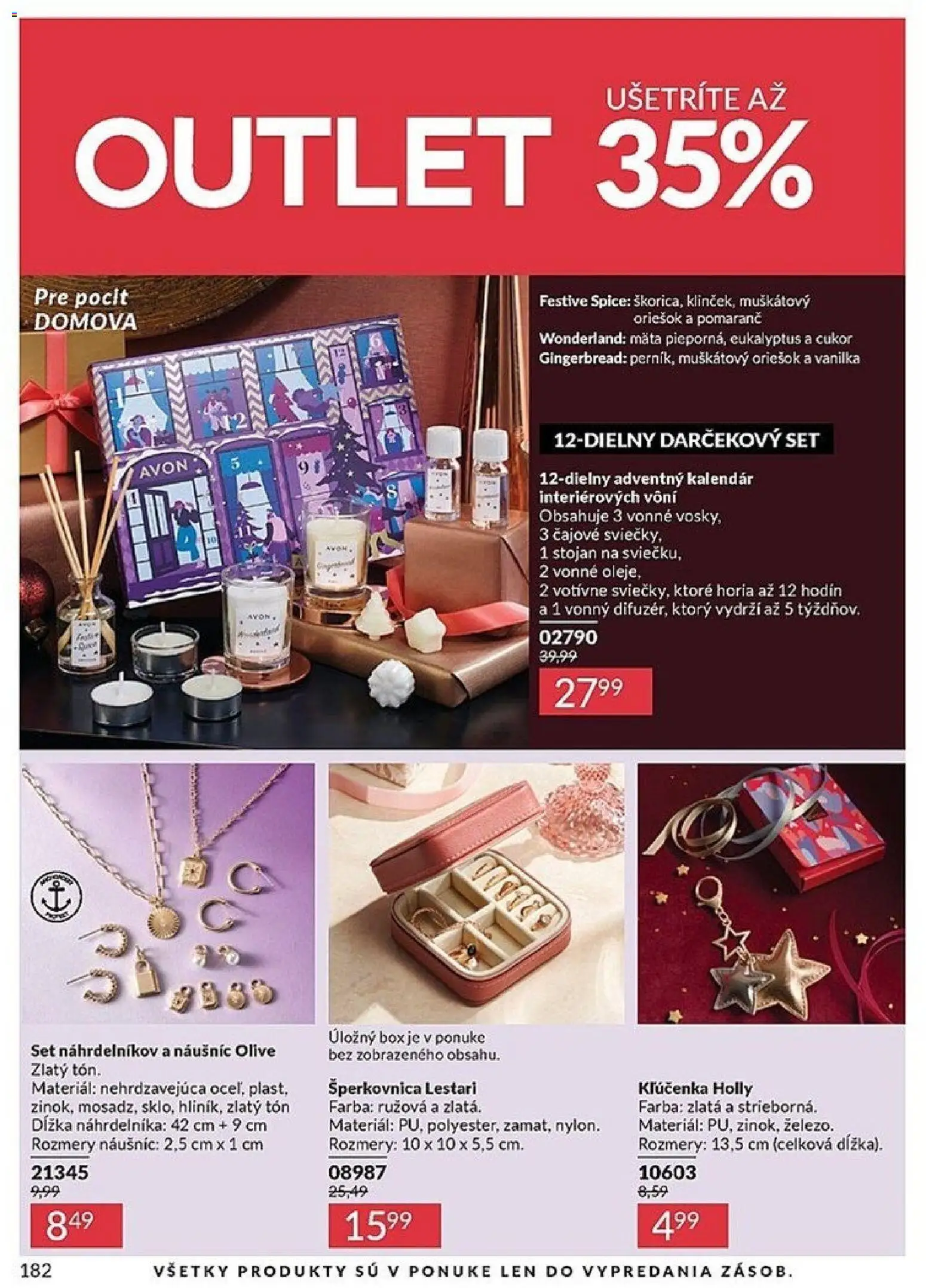 Nové Avon akcie – leták je platný od 01.11.2025 | Strana: 182 | Produkty: Cukor