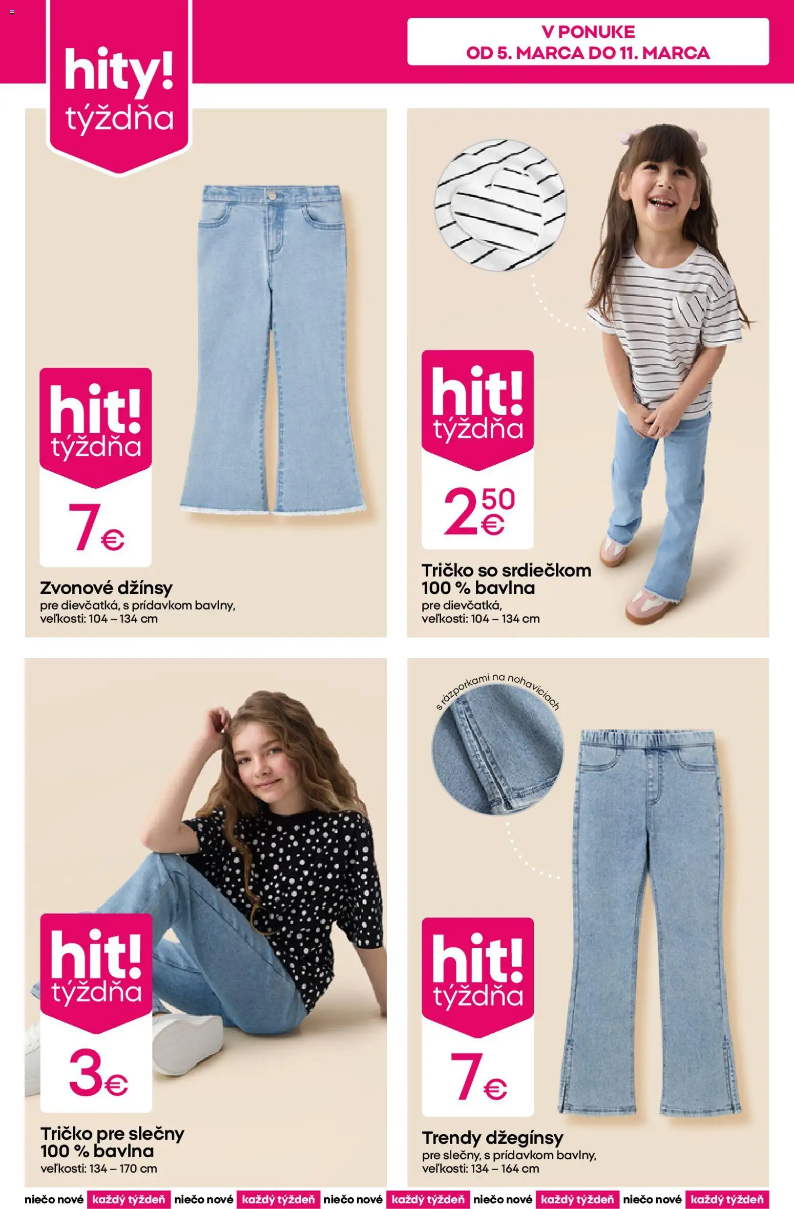 Nové Pepco akcie – leták je platný od 05.03.2026 | Strana: 2 | Produkty: Tričko