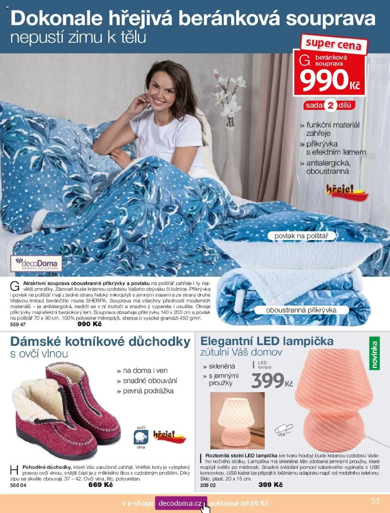 Decodoma katalog Podzim 2025 od 25.08.2025 | Strana: 53 | Produkty: Lampička, Kabel, Lampa, LED