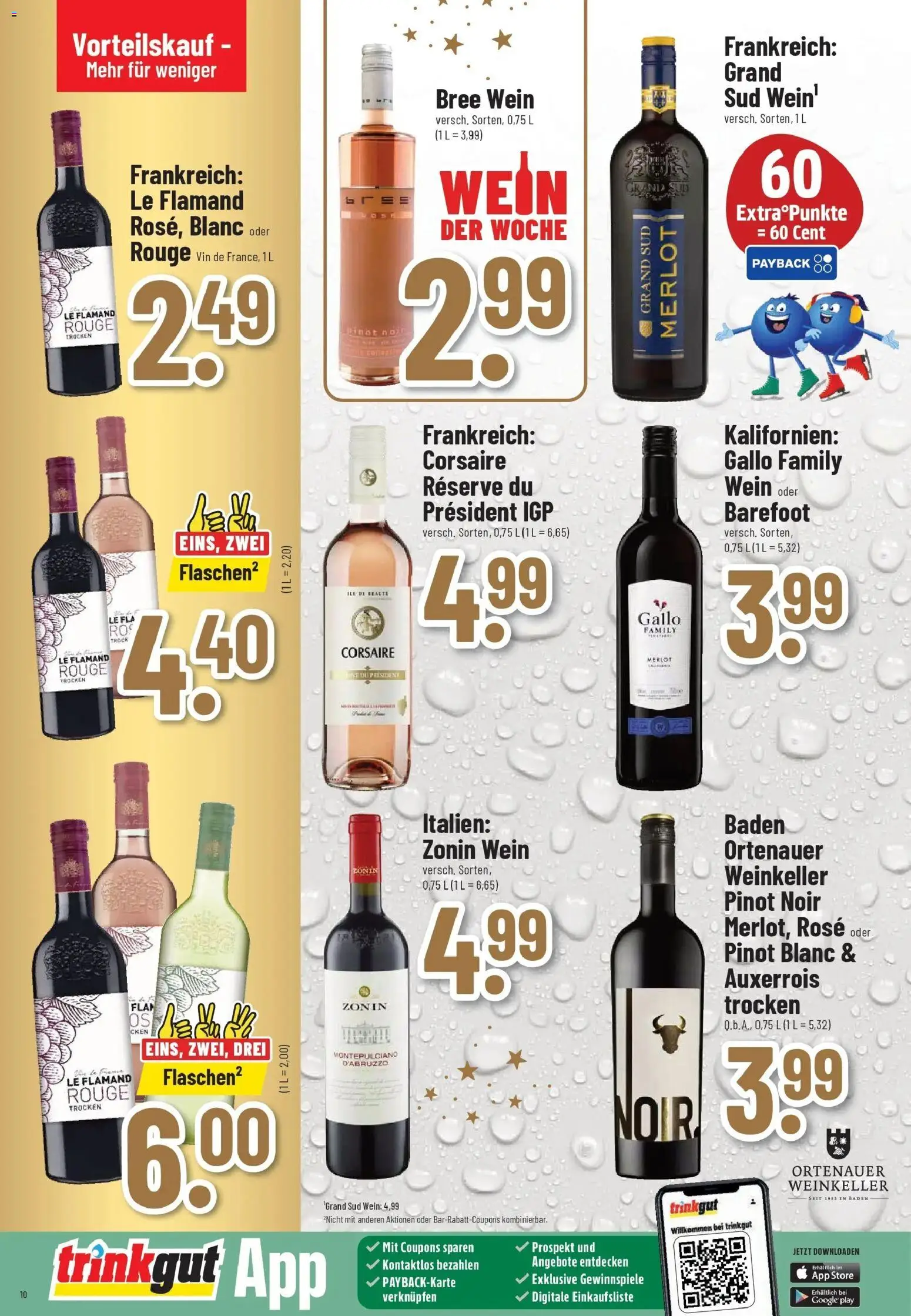 Trinkgut - trinkgut: Wochenangebote – gültig ab 07.12.2025 | Seite: 10 | Produkte: Merlot, Bree, Rouge, Wein