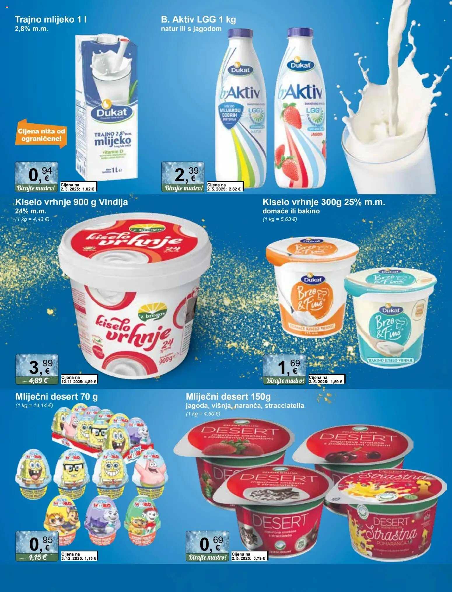 KTC katalog | vrijedi od 17.12.2025 | Stranica: 23 | Proizvodi: Vindija, Mlijeko, Kiselo vrhnje, Trajno mlijeko