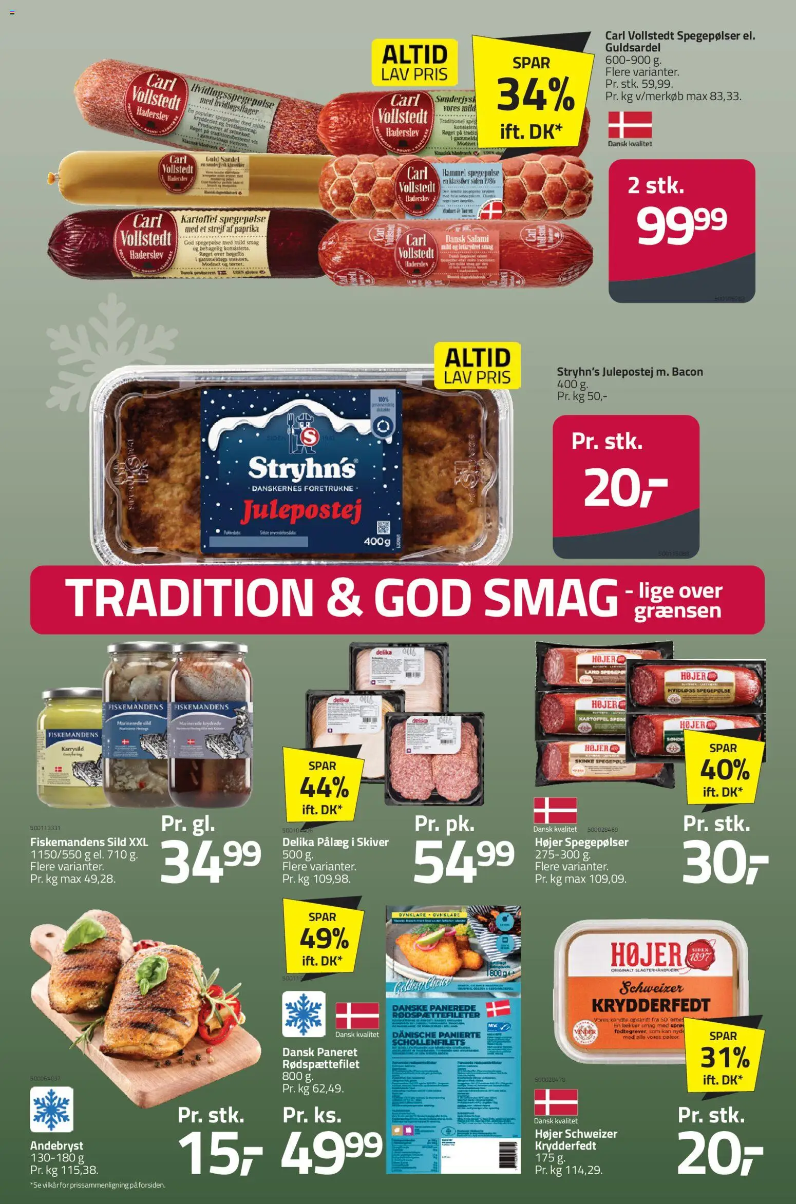 Fleggaard tilbudsavis – gyldig fra 26.11.2025 | Side: 45 | Produkter: Skinke, Spegepølse, Bacon, Paprika