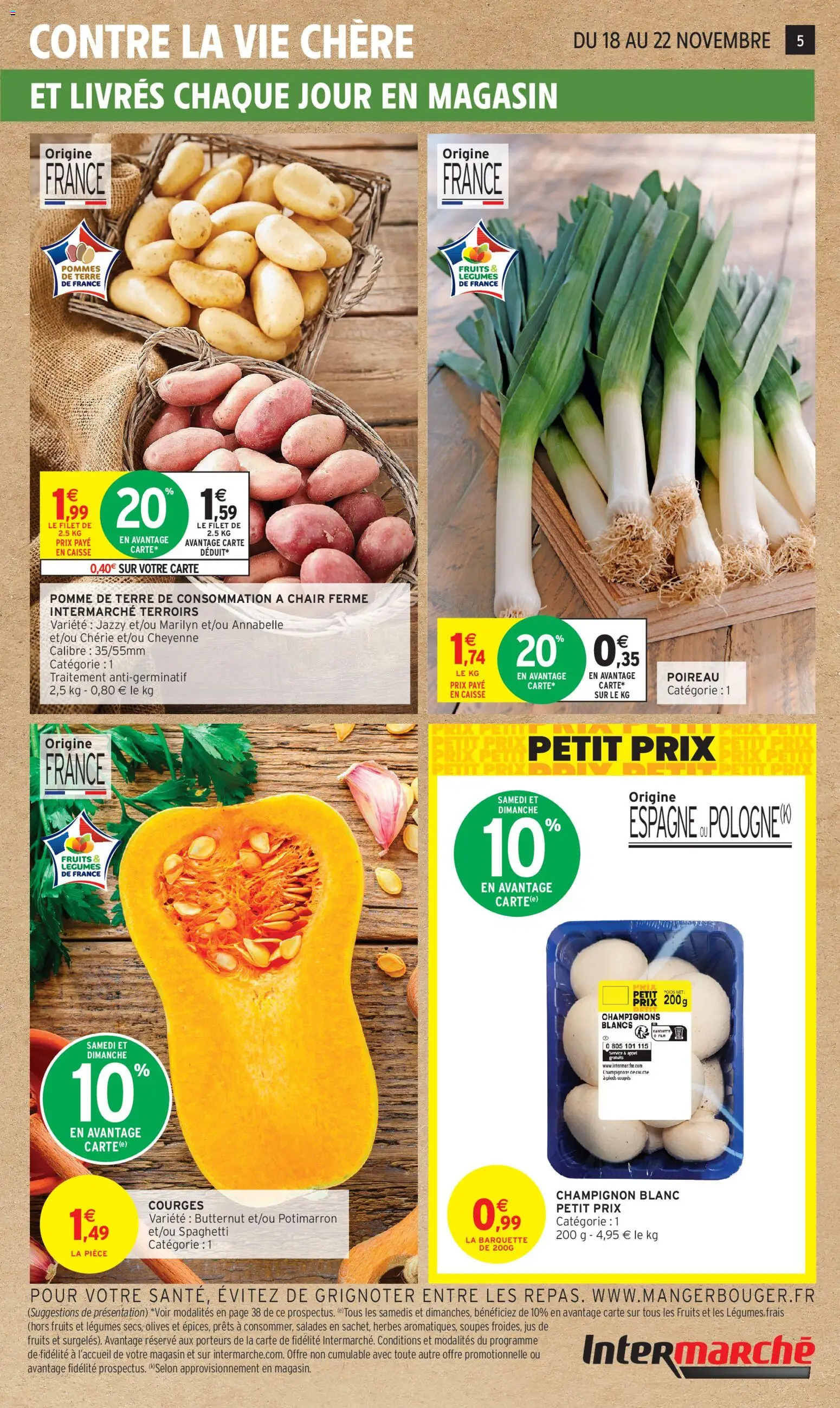 {H1} | Page: 5 | Produits: Olives, Pomme, Poireau, Pomme de terre