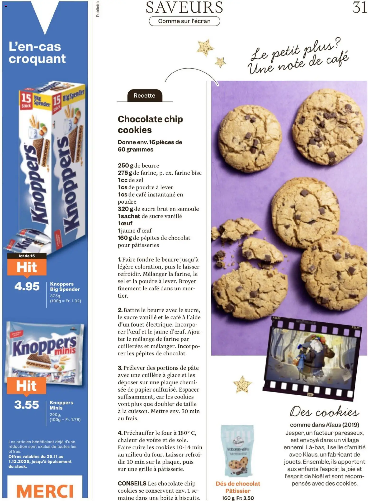 Migros Magazin FR – gültig ab 24.11.2025 | Seite: 31 | Produkte: Glace