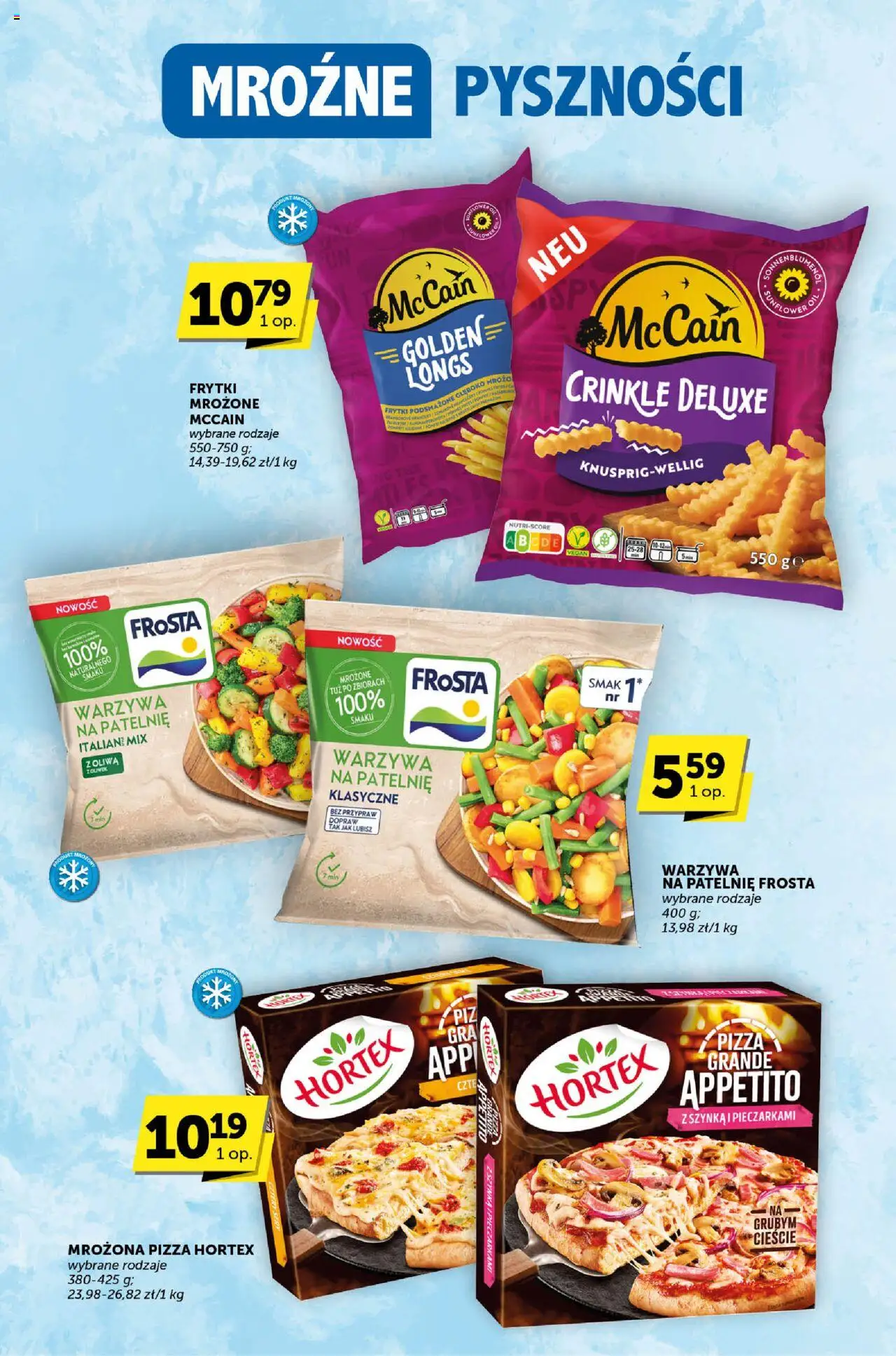 Groszek Gazetka - Katalog od 07.08.2025 | Strona: 14 | Produkty: Warzywa na patelnie, Patelnie, Sery, Pizza