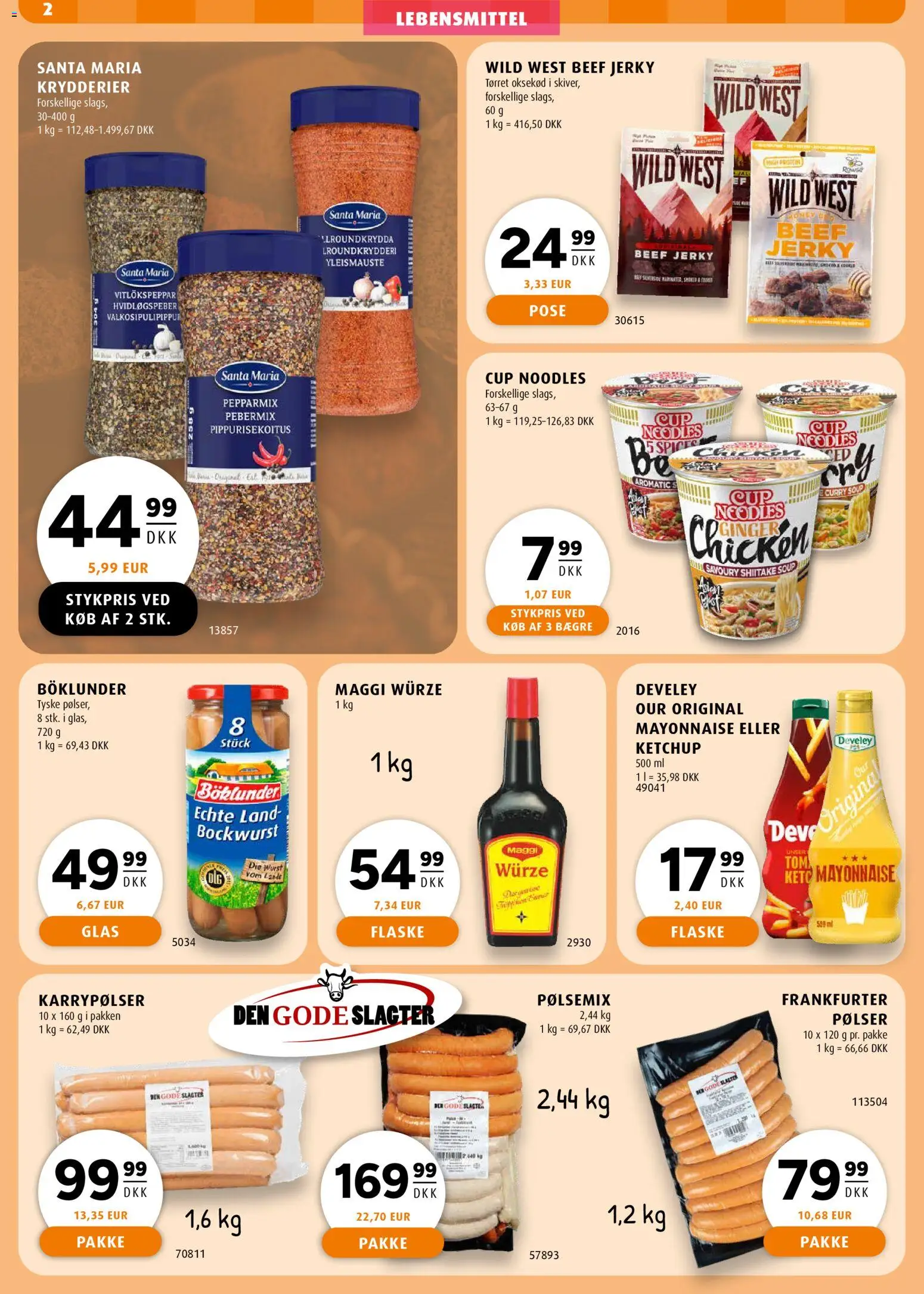 Scandinavian Park tilbudsavis – gyldig fra 29.01.2026 | Side: 2 | Produkter: Pølser, Ketchup, Oksekød