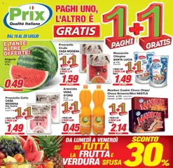Anteprima del volantino Prix Vicenza catalogo valido a partire dal 18.07.2025