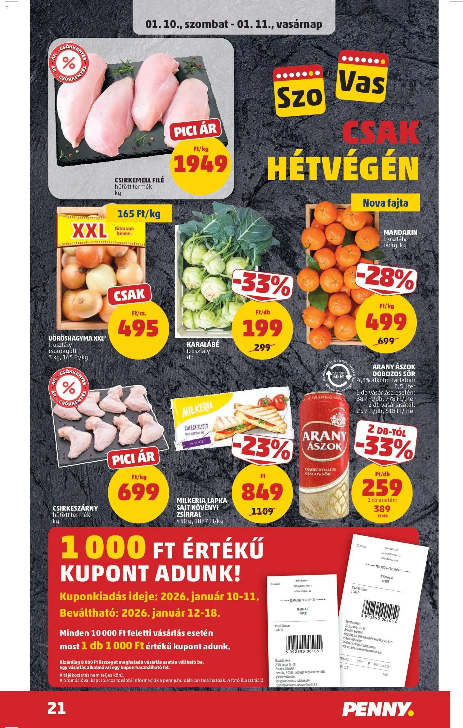 PENNY akciós ujság - amely érvényes a következő dátumtól: 08.01.2026 | Oldal: 25 | Termékek: Margarin, Dobozos sör, Sör, Mandarin