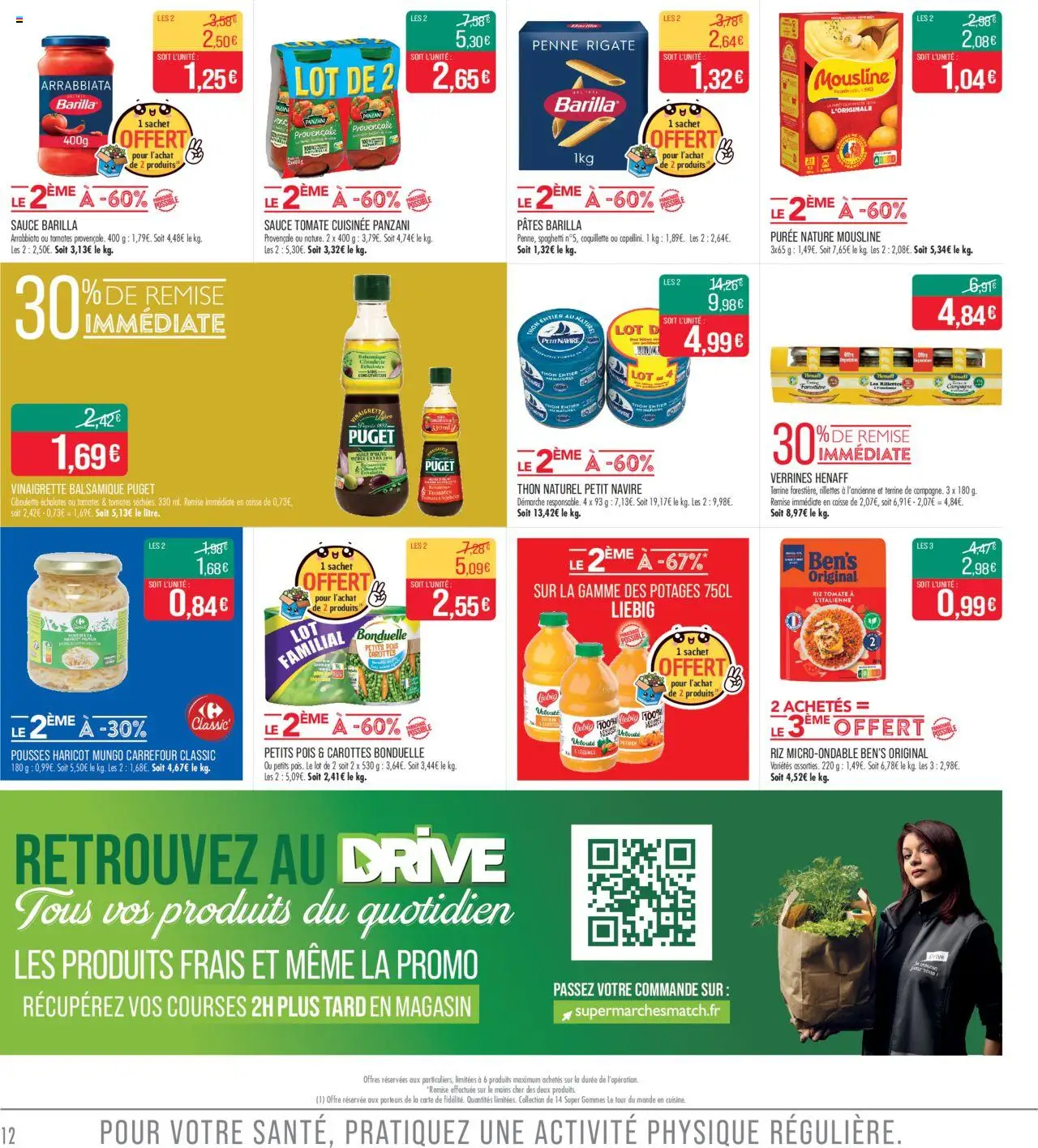 | Page: 12 | Produits: Thon, Verrines, Pois, Pâtes