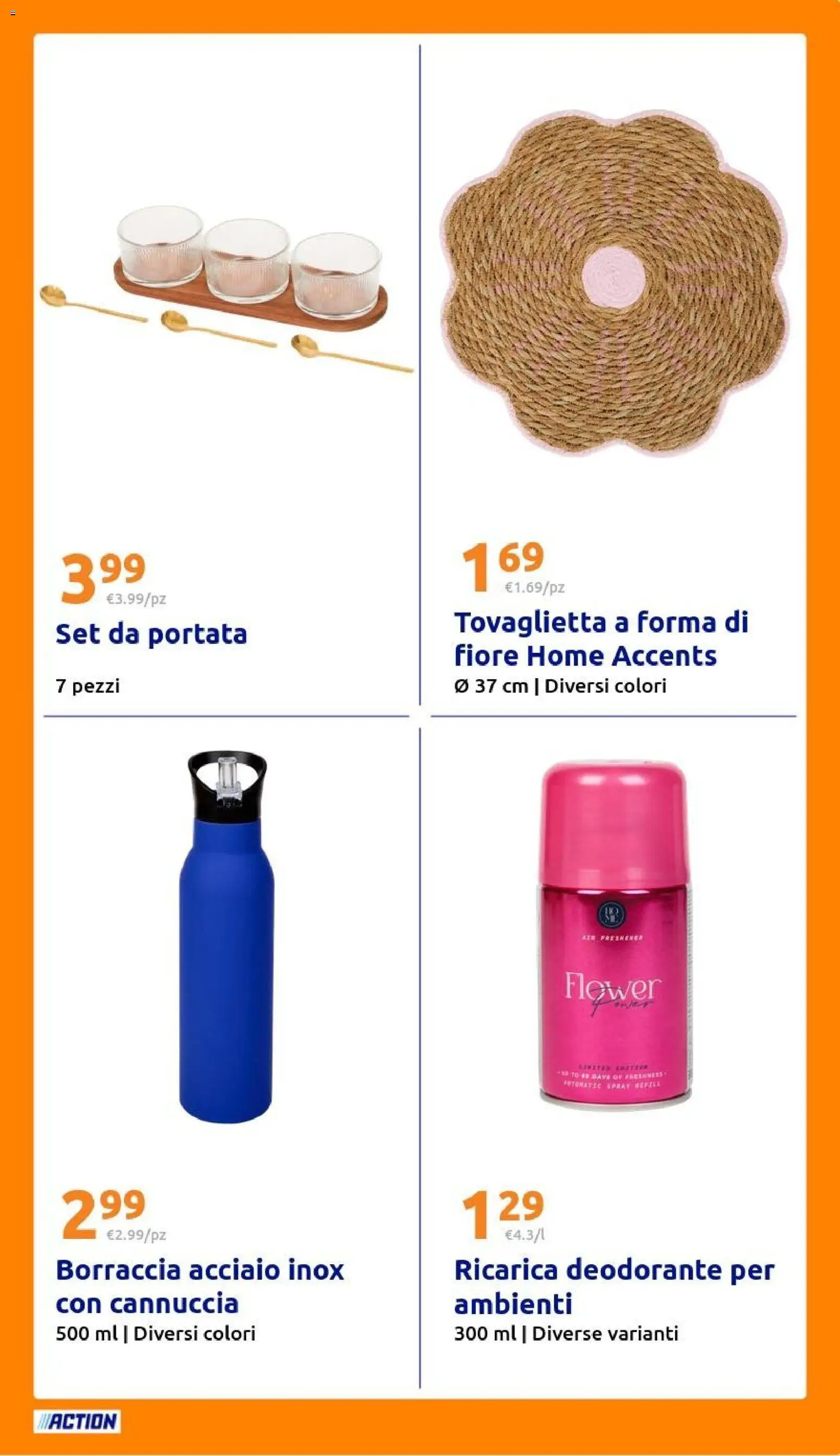 Volantino Action del 01.04.2026 | Pagina: 25 | Prodotti: Deodorante, Borraccia