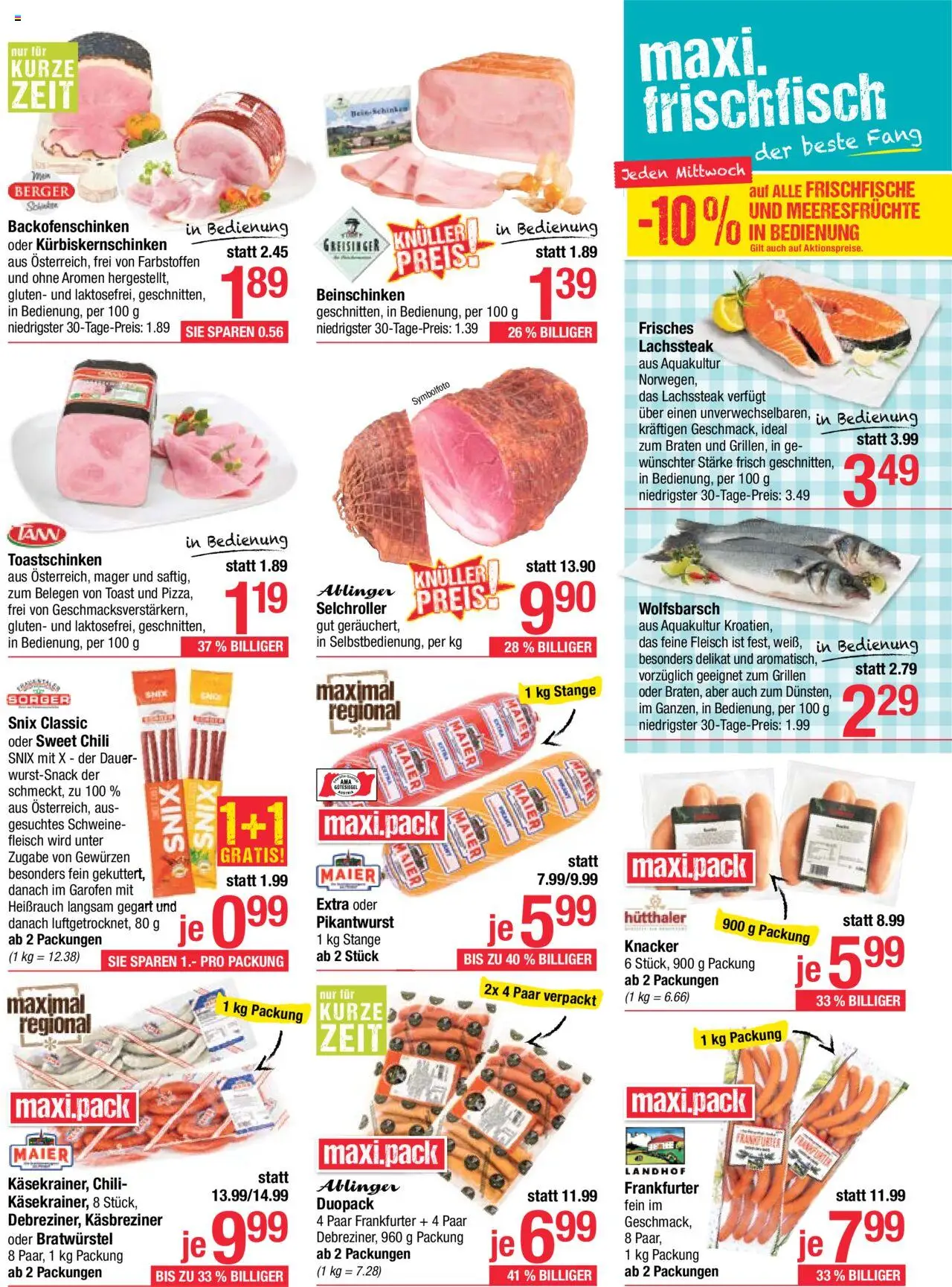Maximarkt Flugblatt gültig ab 08.09.2025 | Seite: 5 | Produkte: Meeresfrüchte, Chili, Schinken