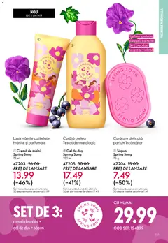 Ofertele Oriflame valabile de la 04.03.2026 | Pagină: 131 | Produse: Duș, Parfum, Cremă, Cremă de mâini