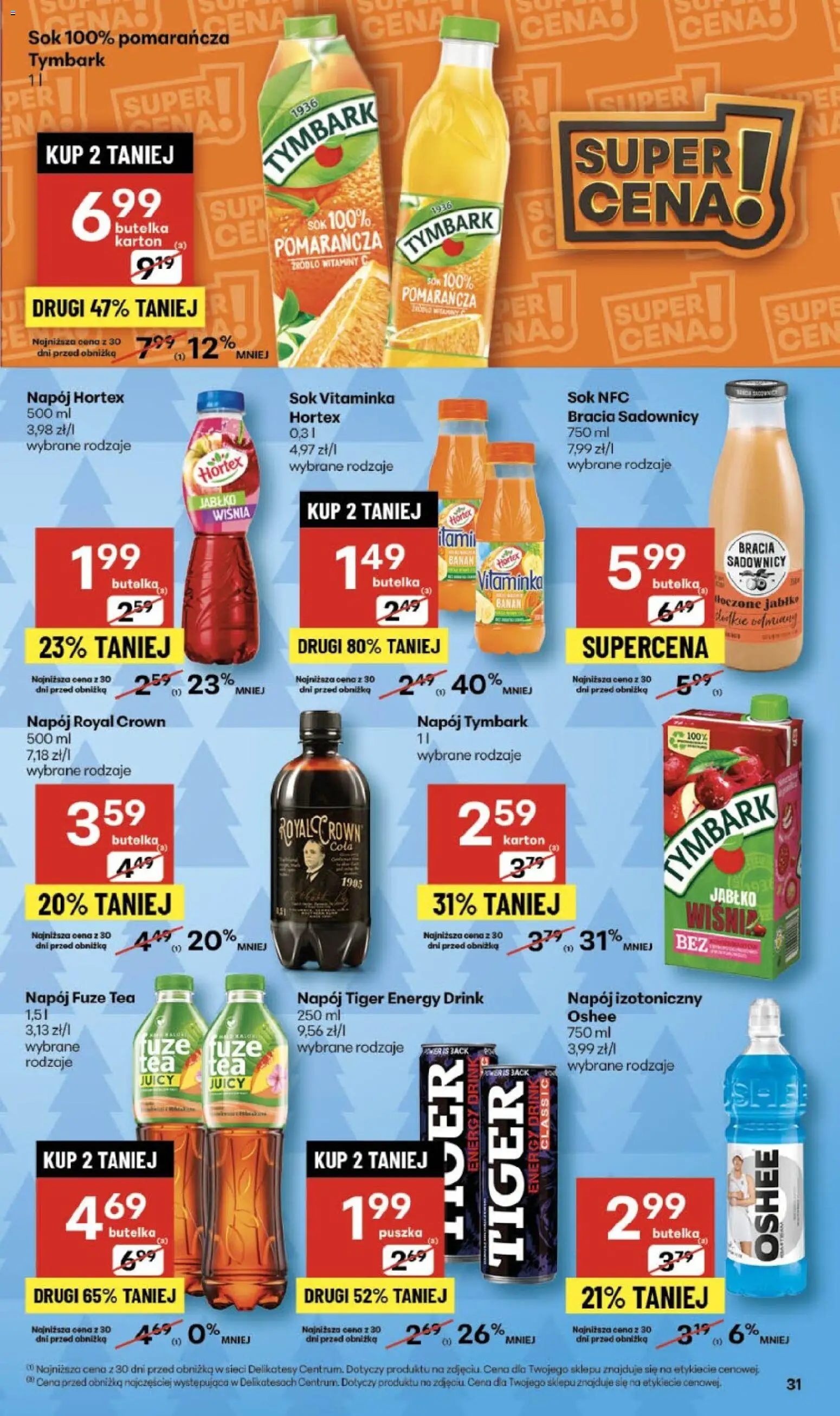Delikatesy Centrum Gazetka od 04.12.2025 | Strona: 31 | Produkty: Delikatesy, Sok, Banan