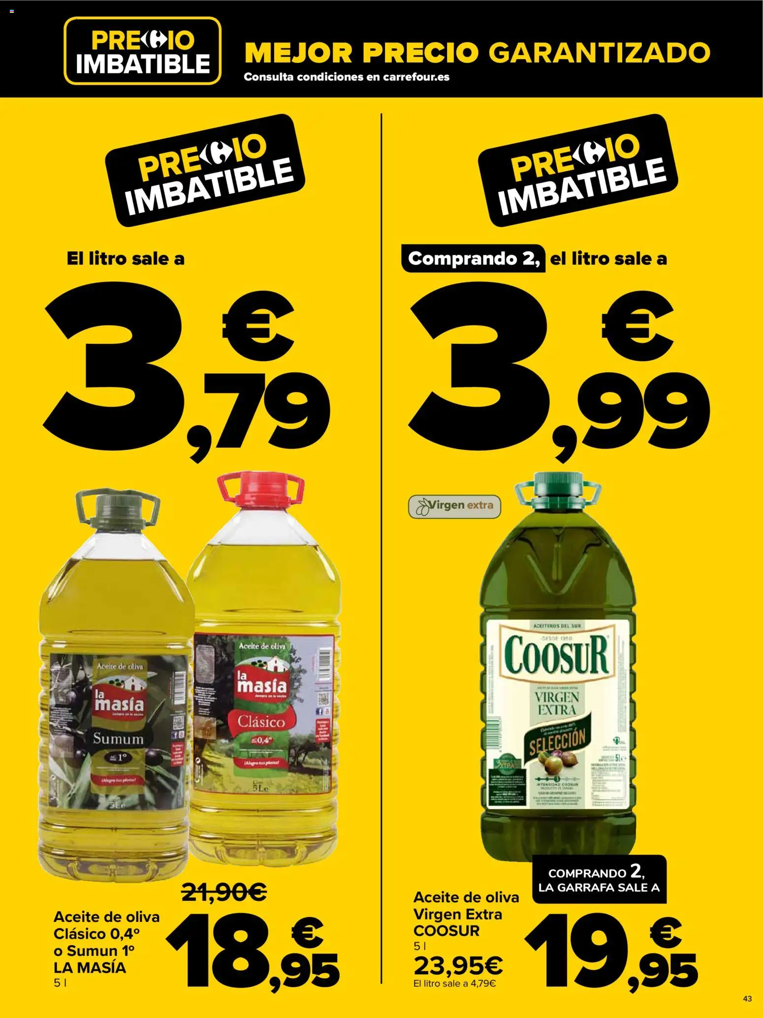 Carrefour - Black Friday │ válido desde el 20.11.2025 | Página: 43 | Productos: Aceite, Aceite de oliva