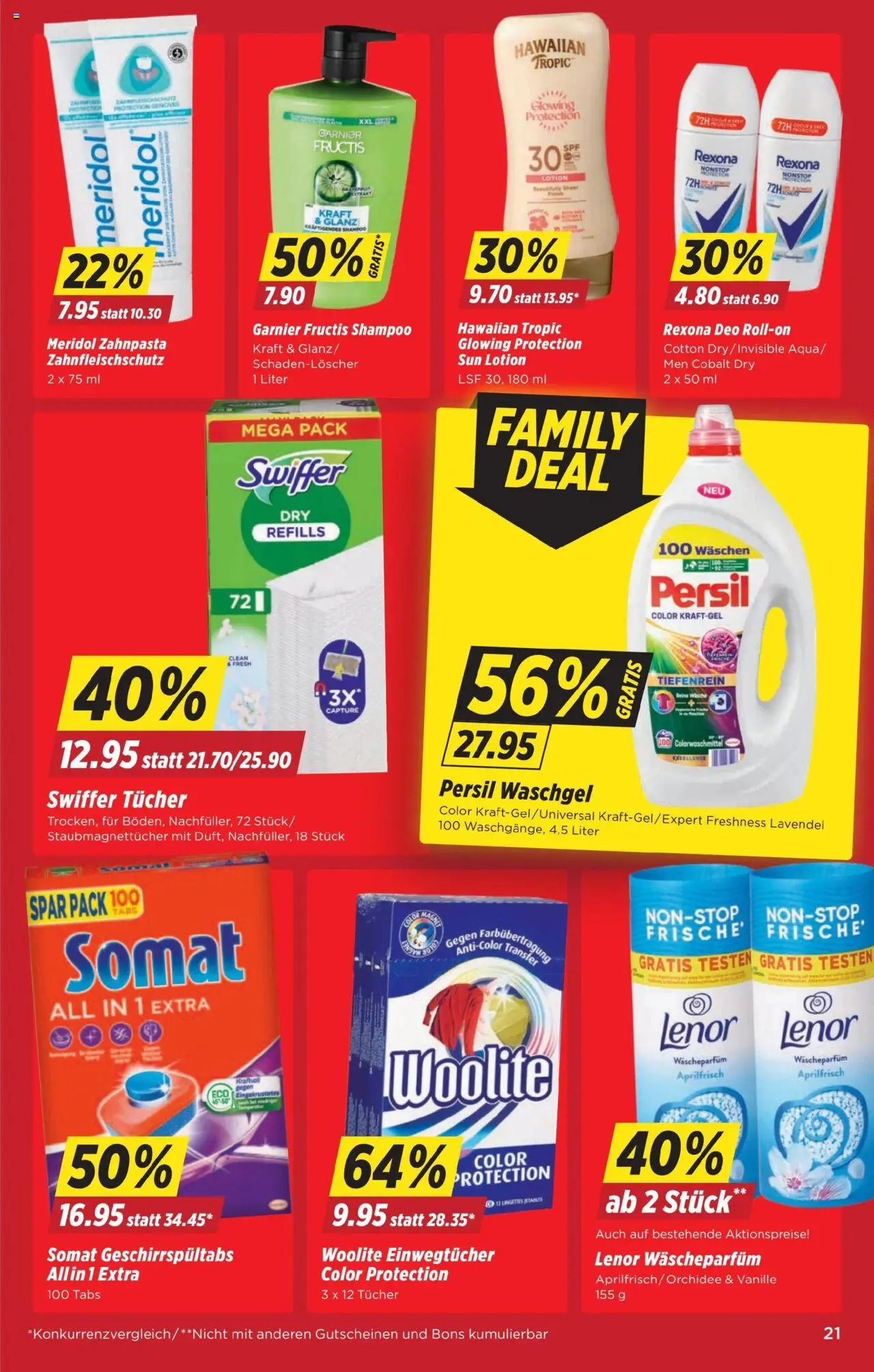 Denner Aktionen ab 27.05.2025 | Seite: 21 | Produkte: Shampoo, Deodorant, Zahnpasta, Deo Roll-On