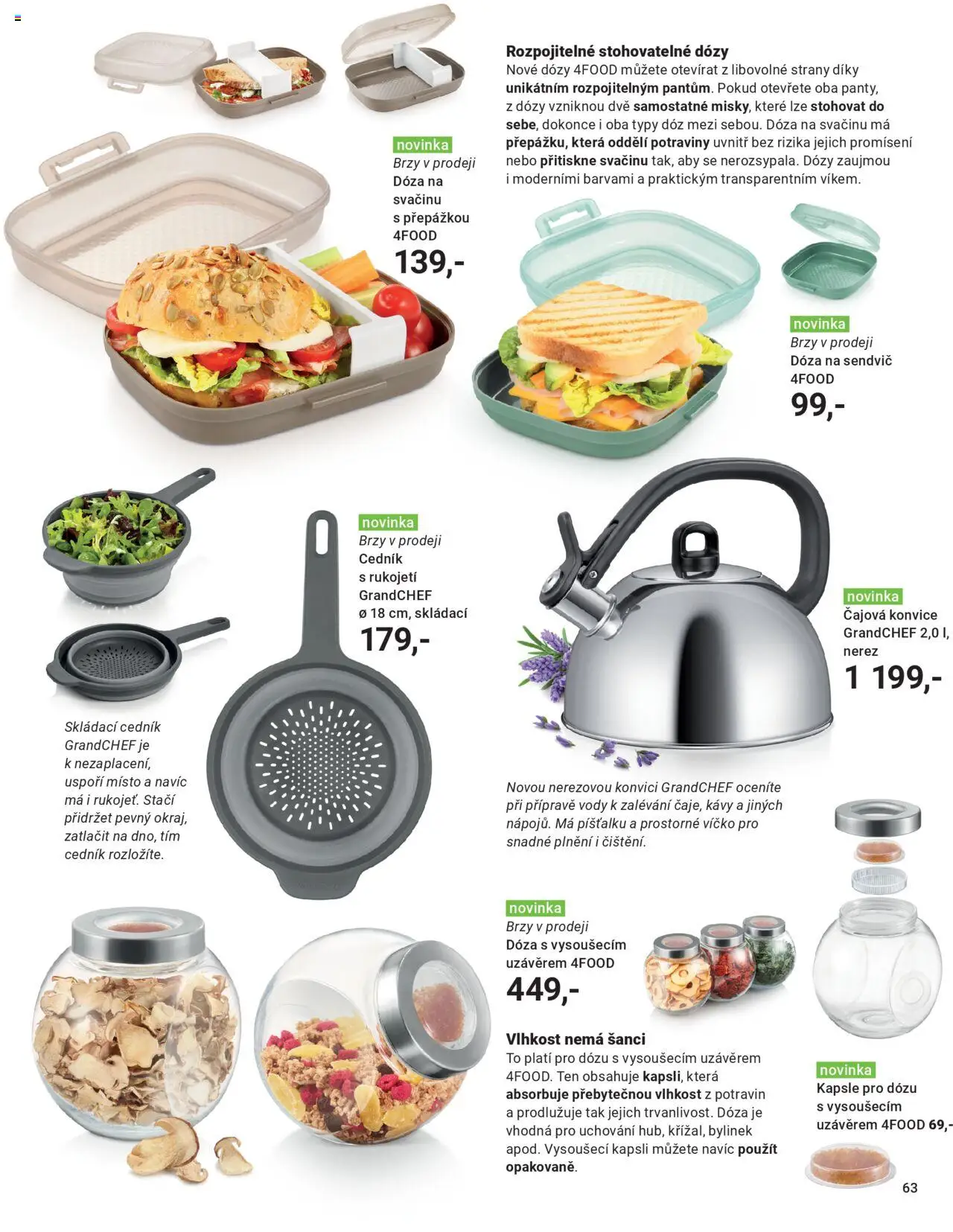 TESCOMA katalog - Podzim/zima 2025 od 20.10.2025 | Strana: 63 | Produkty: Dózy, Dóza, Cedník, Potraviny