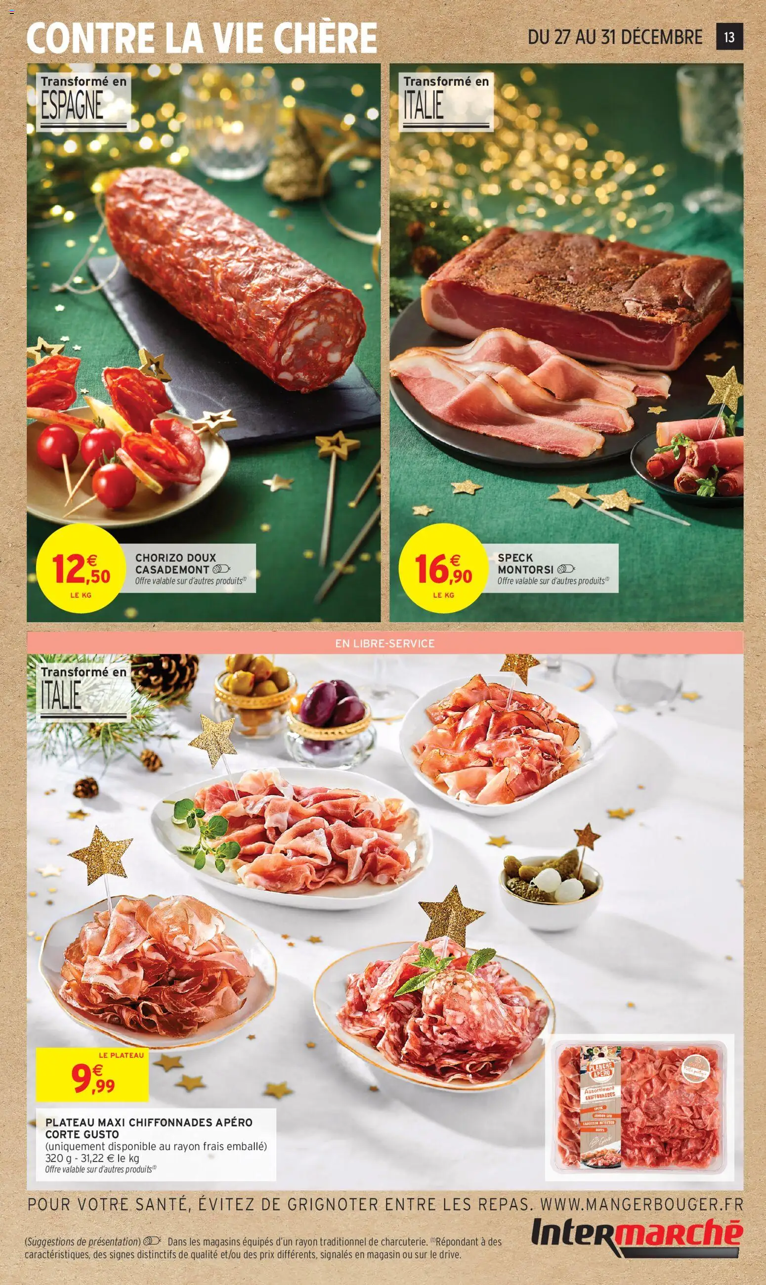 {H1} | Page: 13 | Produits: Chorizo, Plateau