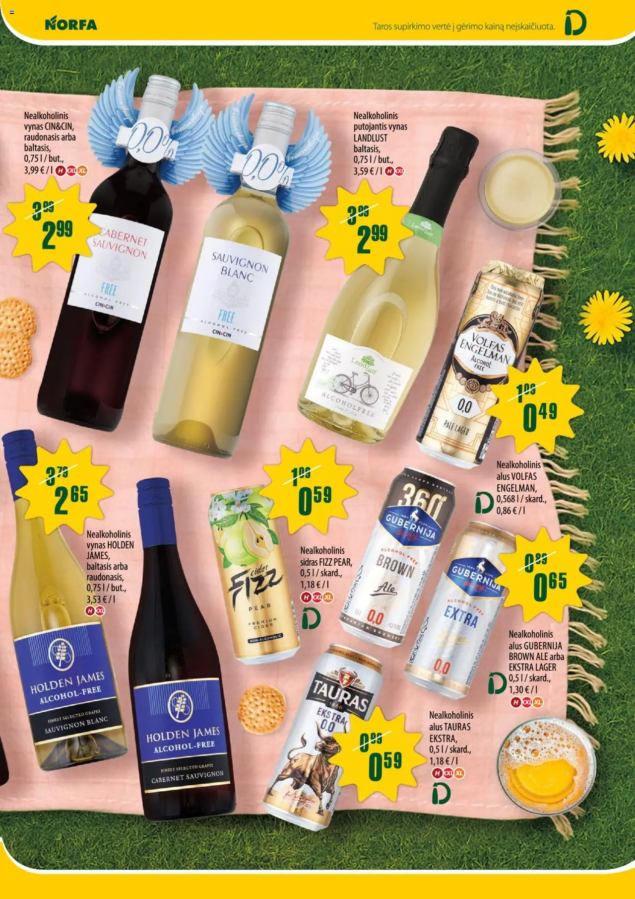NORFA leidinys│galioja nuo 26.06.2025 | Puslapis: 23 | Prekių: Nealkoholinis alus, Nealkoholinis vynas, Vynas, Alus