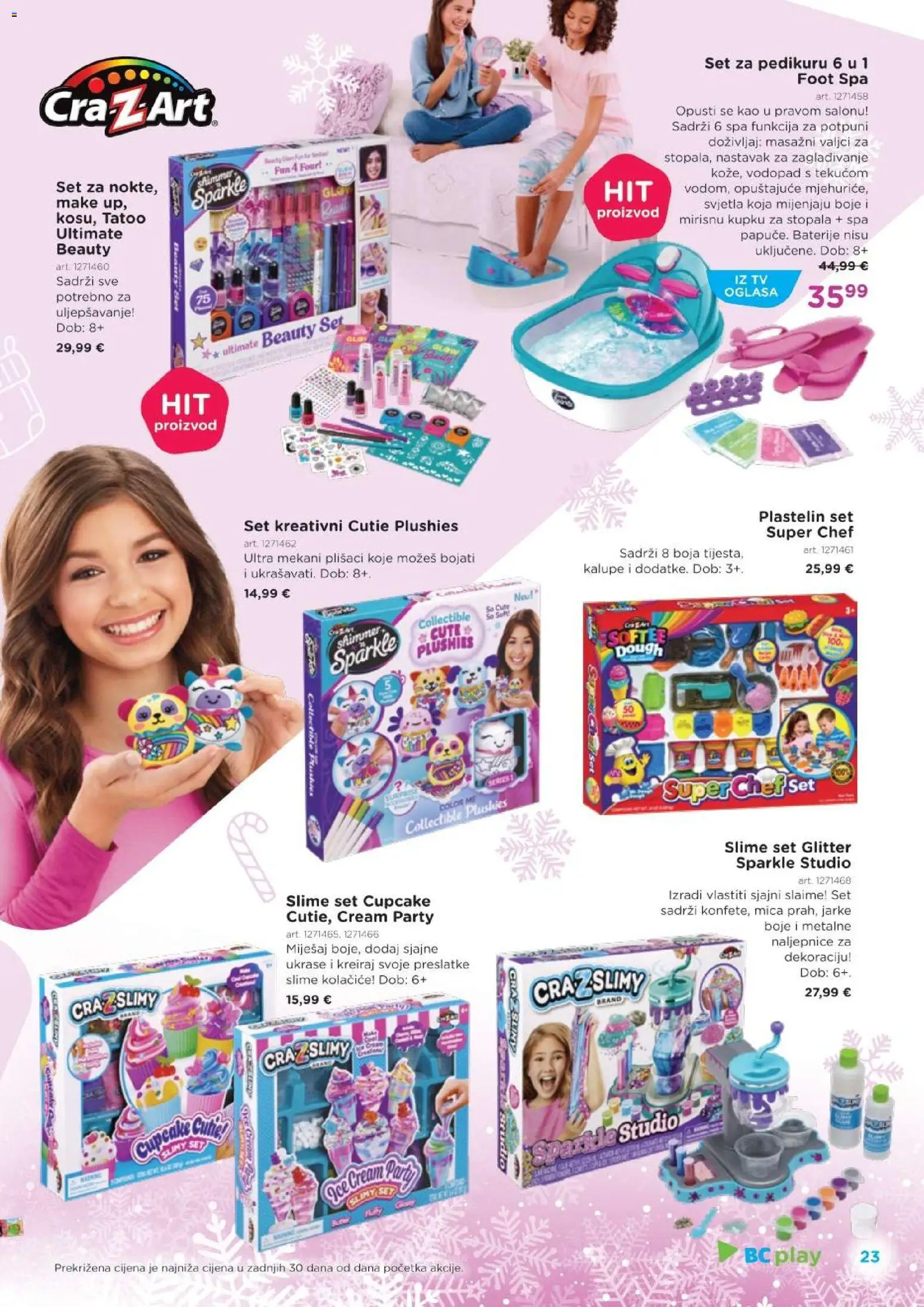 Baby Center katalog | vrijedi od 03.12.2025 | Stranica: 23 | Proizvodi: Baterije, Tv, Plastelin