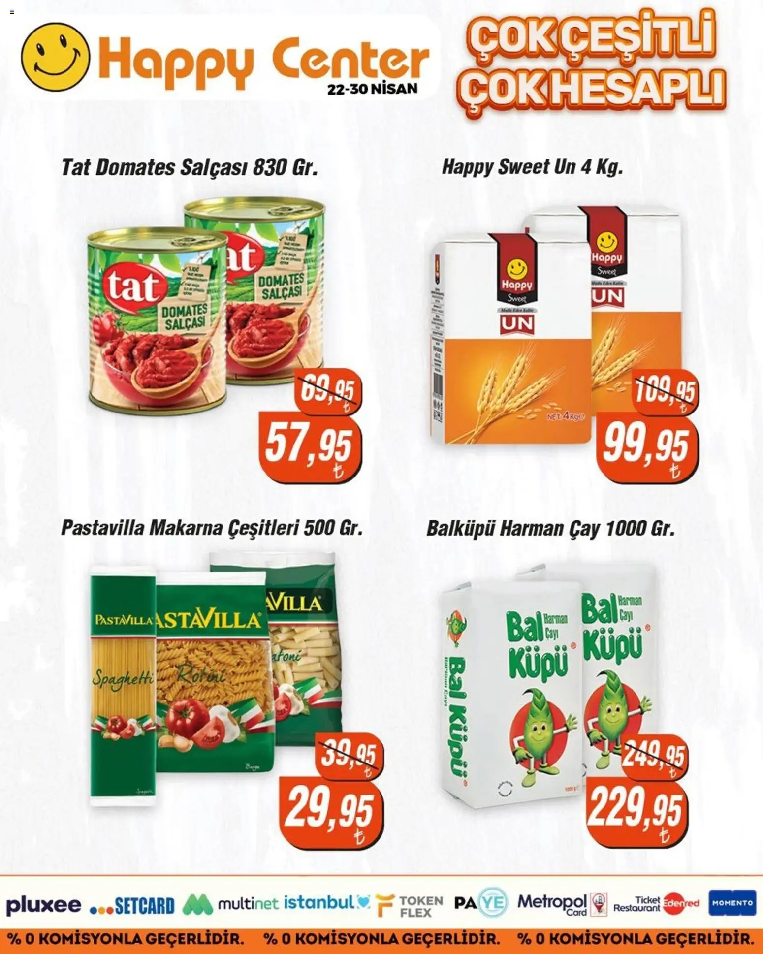 Happy Center Katalog - 22.04.2026 tarihinden itibaren geçerlidir | Sayfa: 17 | Ürünler: Domates, Çay, Makarna