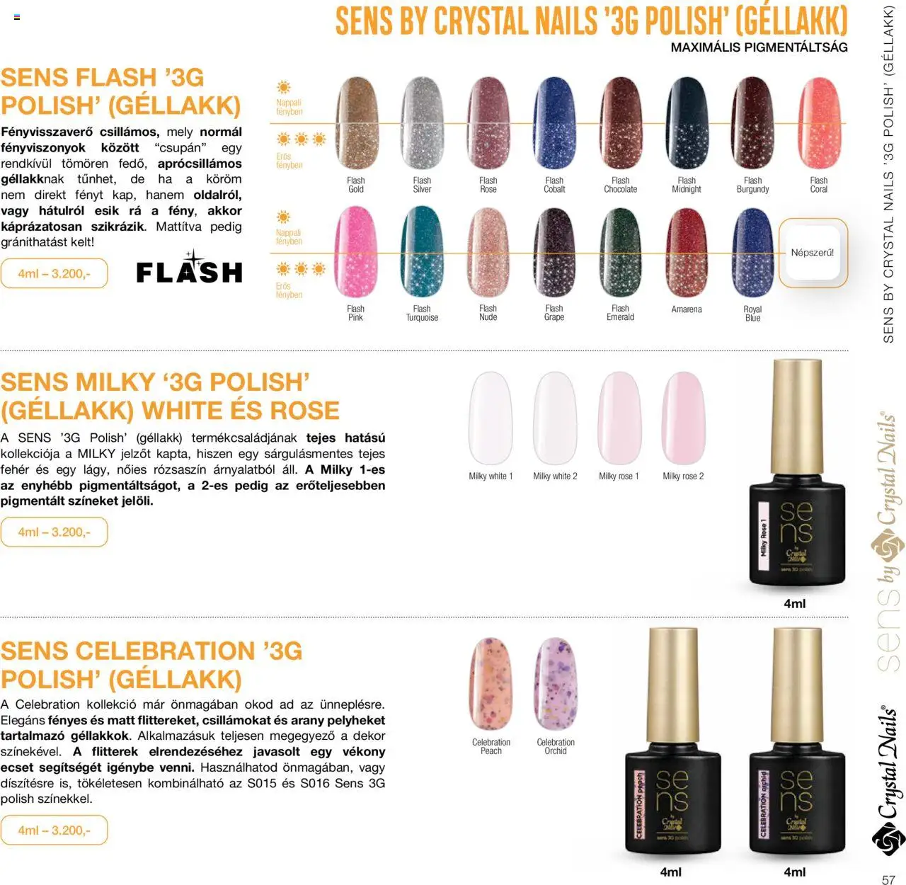 Crystal Nails akciós ujság - amely érvényes a következő dátumtól: 01.01.2024 | Oldal: 57 | Termékek: Ecset