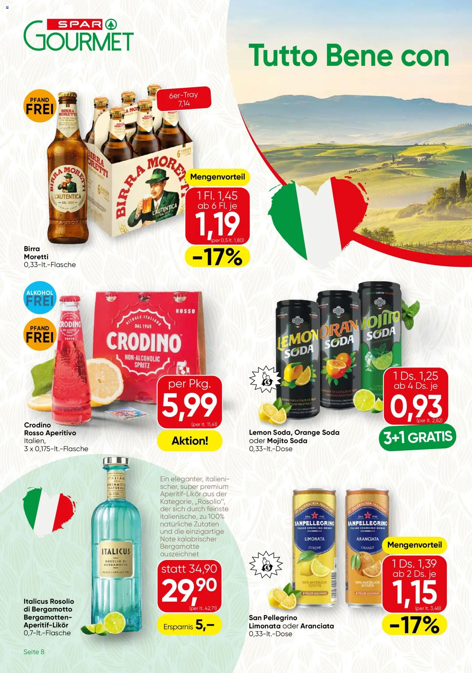 SPAR Gourmet Flugblatt gültig ab 23.04.2026 | Seite: 8 | Produkte: Zitrone