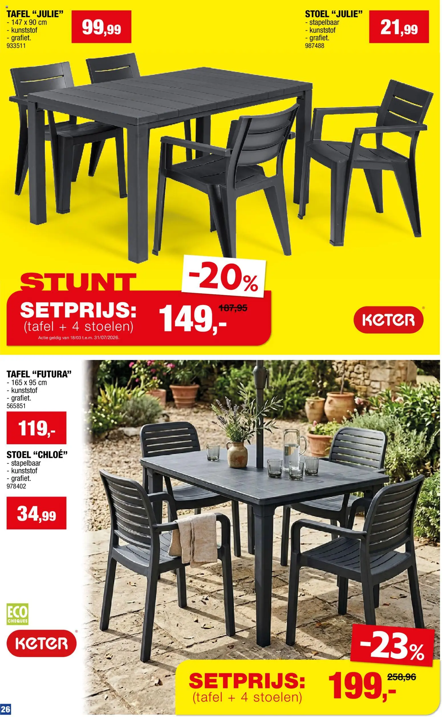 {H1} | Pagina: 26 | Producten: Tafel, Stoel