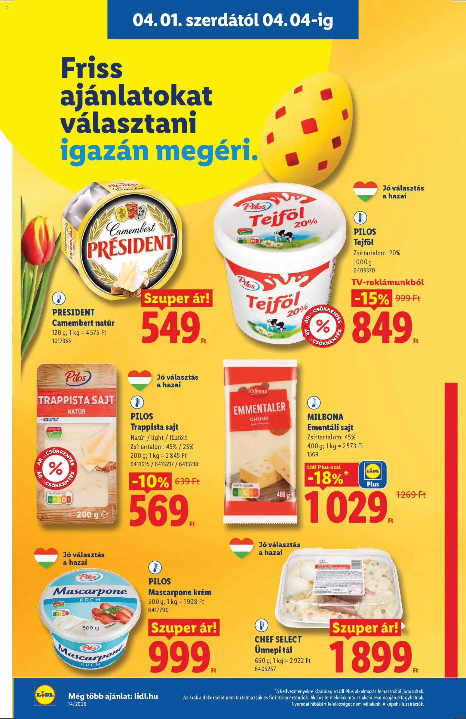 Lidl akciós ujság - amely érvényes a következő dátumtól: 01.04.2026 | Oldal: 8