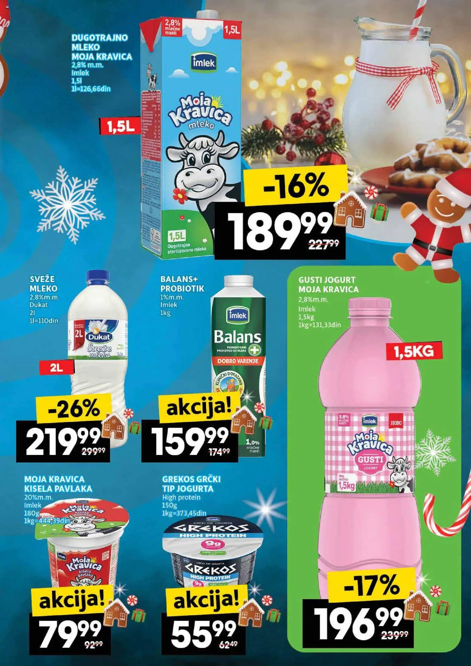 Idea katalog - važi od 04.12.2025 | Strana: 11 | Proizvode: Moja kravica, Mleko, Jogurt, Pavlaka