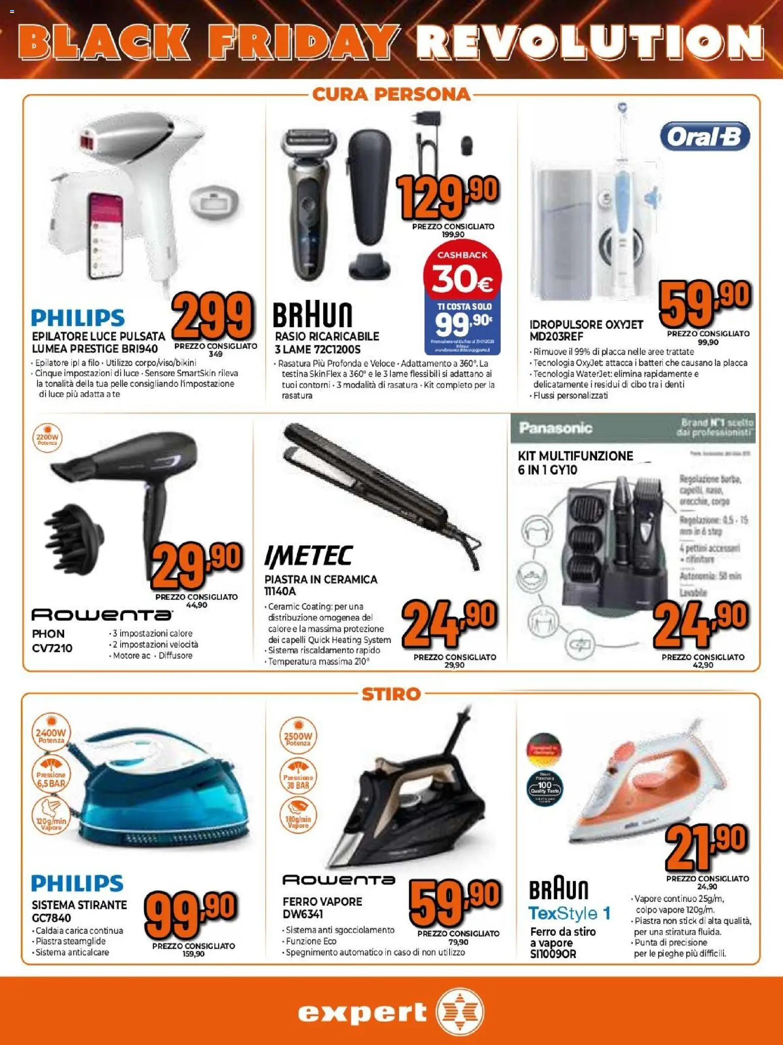 Volantino Expert del 26.11.2025 | Pagina: 13 | Prodotti: Tè, Caldaia, Ferro da stiro, Epilatore